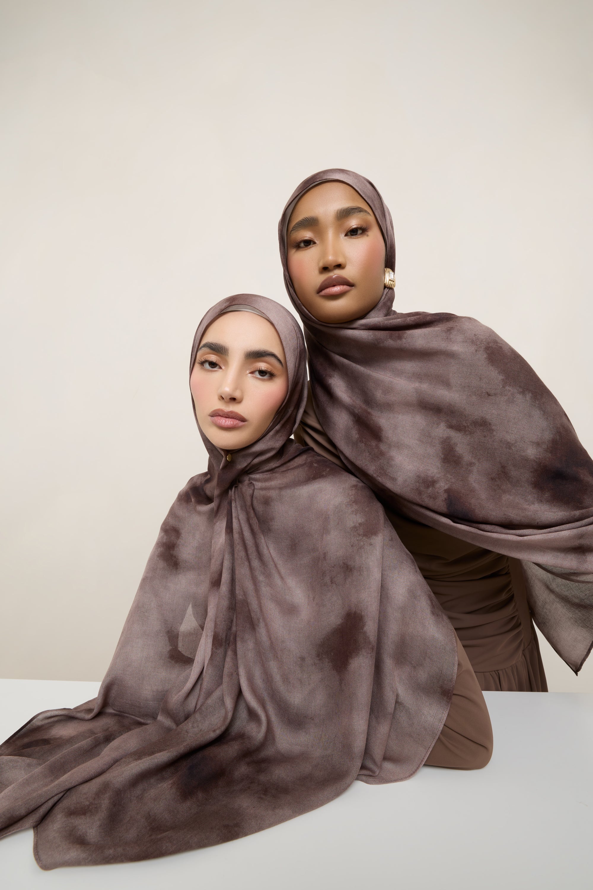 Printed Modal Hijab - Dune Hijabs Veiled 