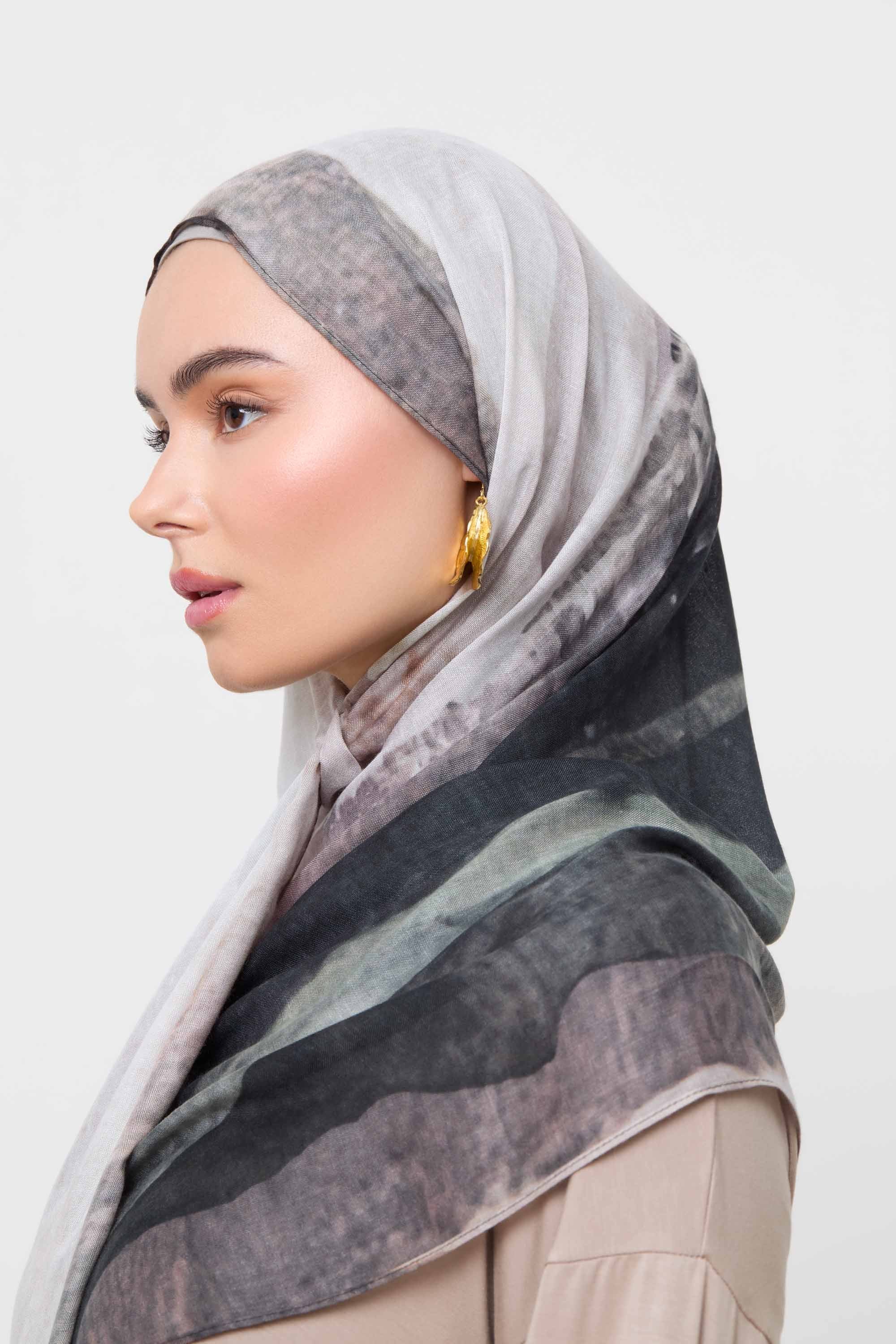 Printed Modal Hijab - Dune Sands Hijabs Veiled 