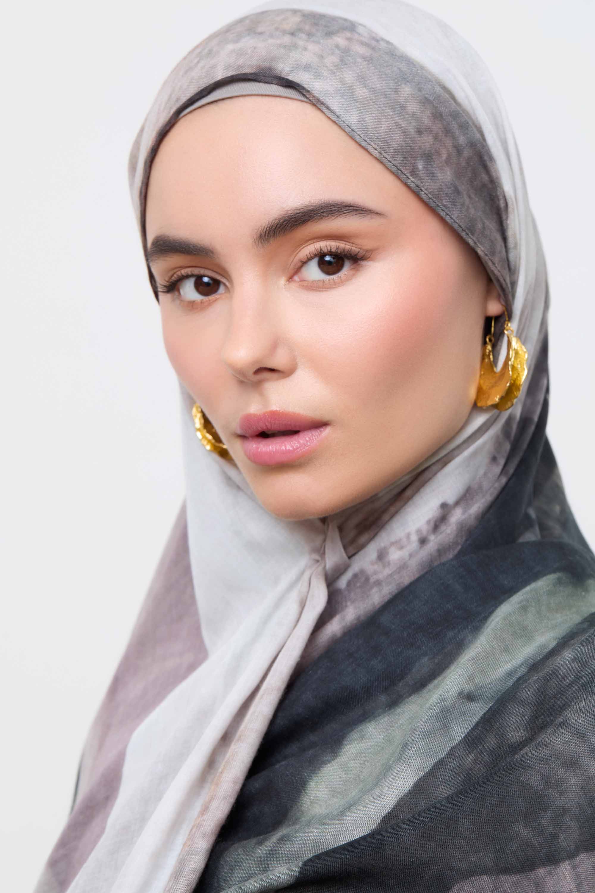 Printed Modal Hijab - Dune Sands Hijabs Veiled 