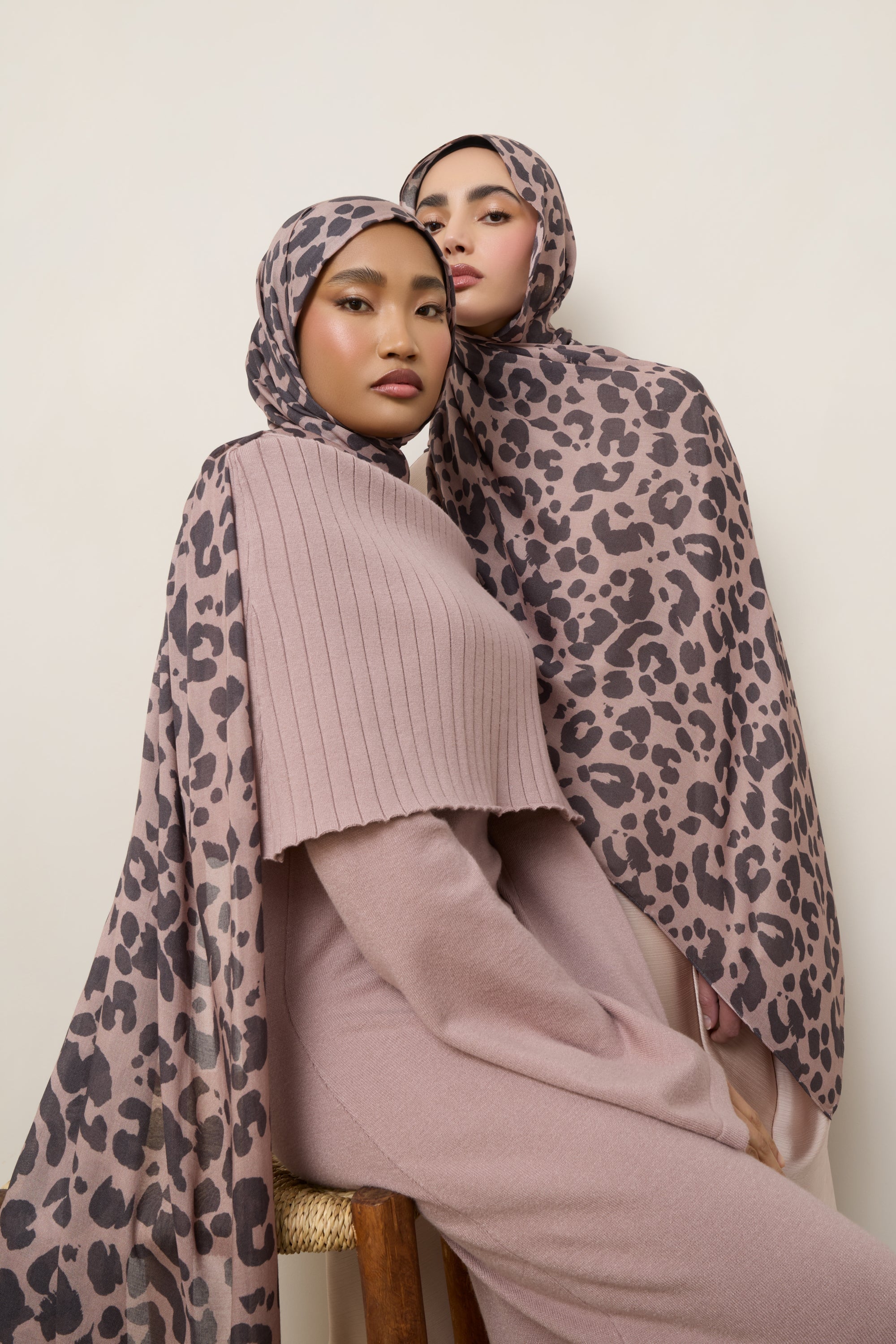 Printed Modal Hijab - Dune Spots Hijabs Veiled 