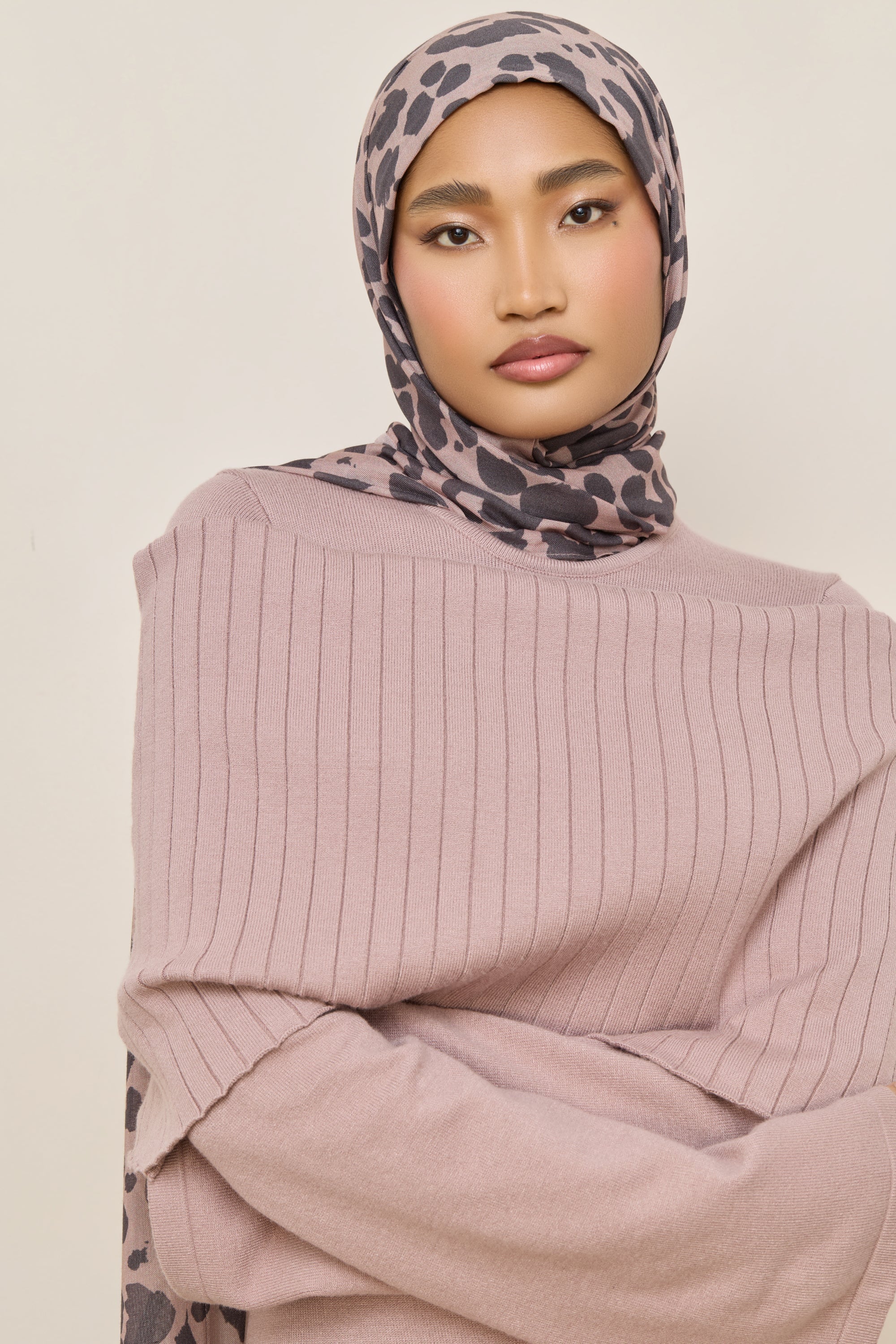Printed Modal Hijab - Dune Spots Hijabs Veiled 
