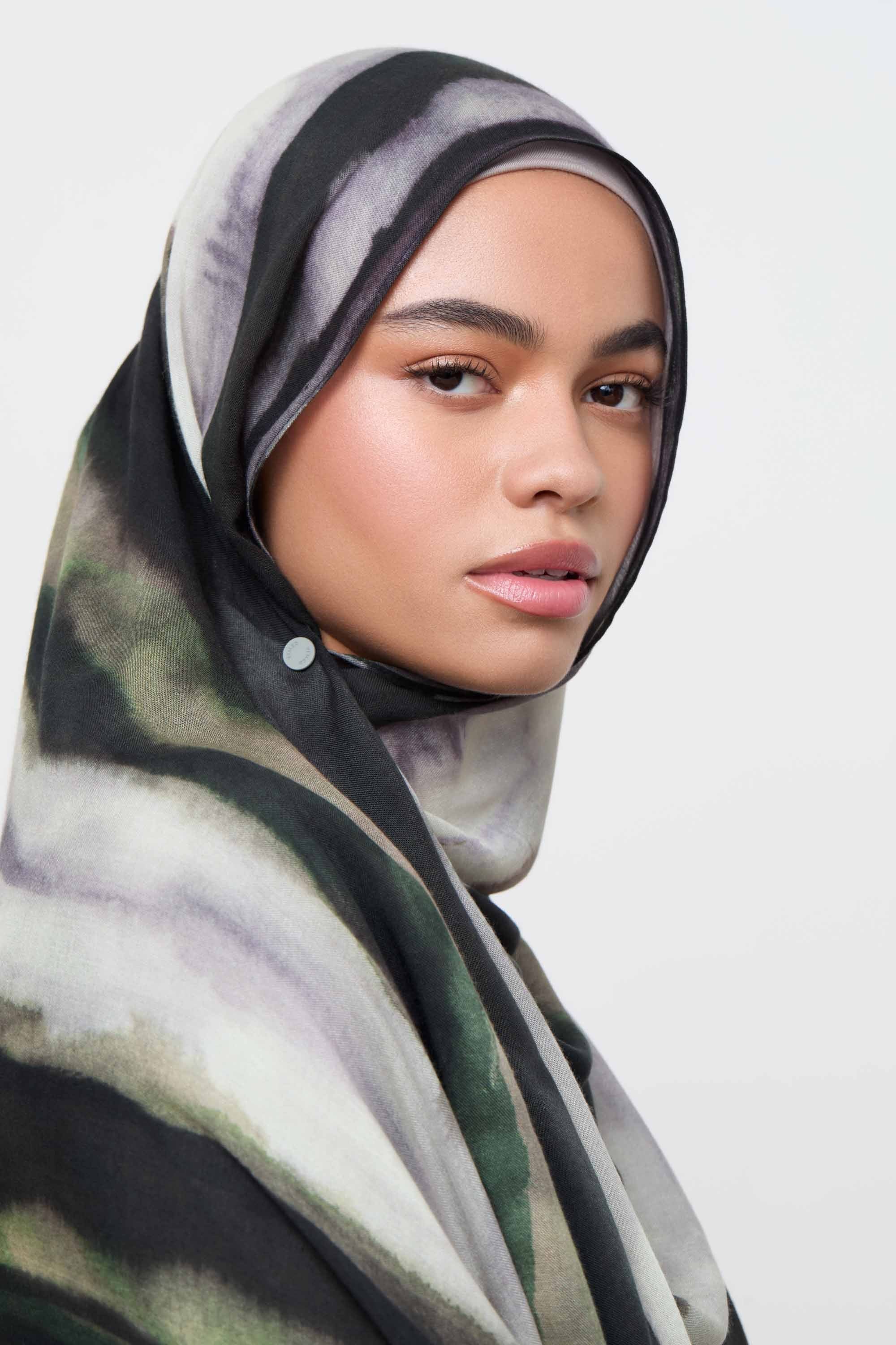 Printed Modal Hijab - Earth Waves Hijabs Veiled 