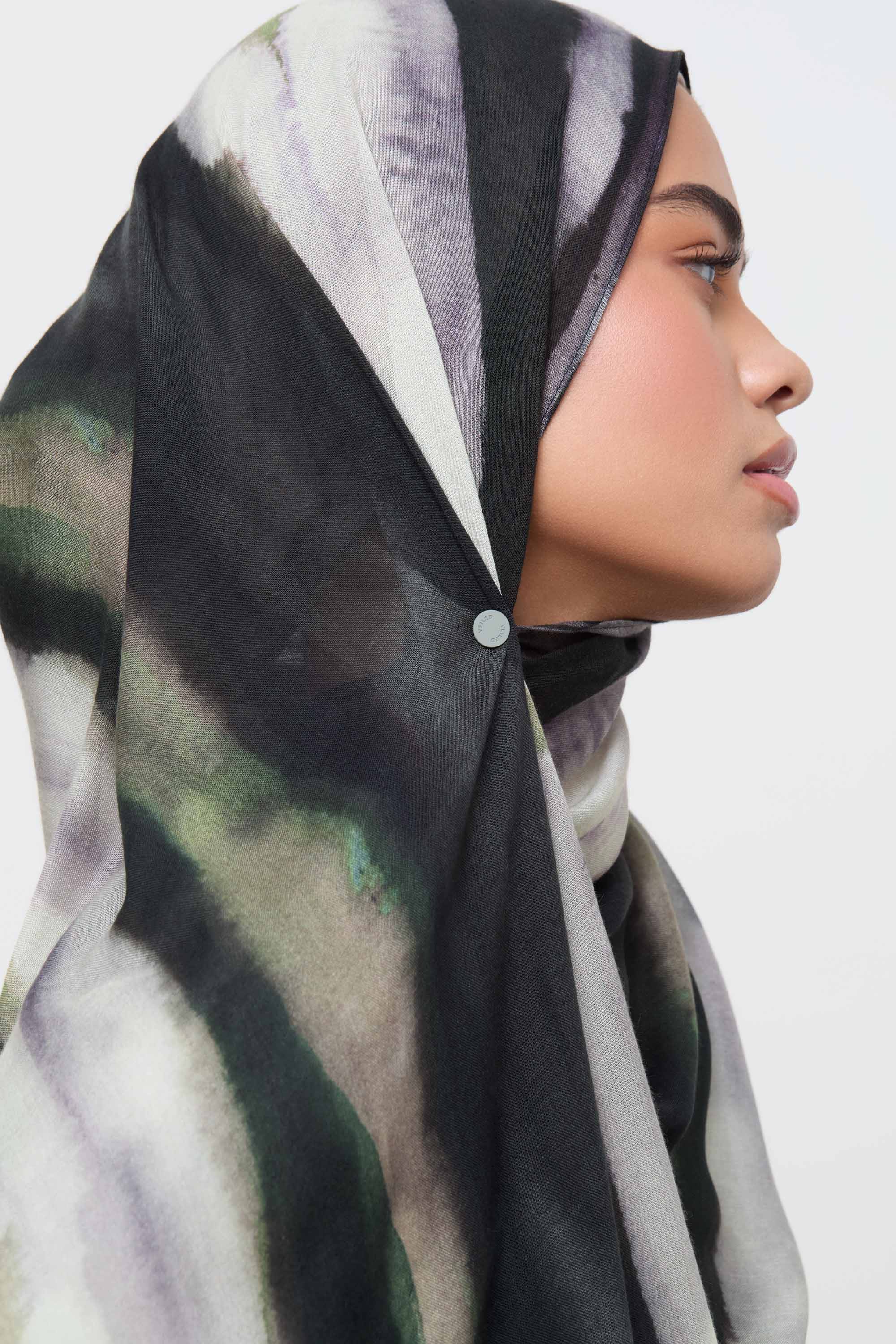 Printed Modal Hijab - Earth Waves Hijabs Veiled 