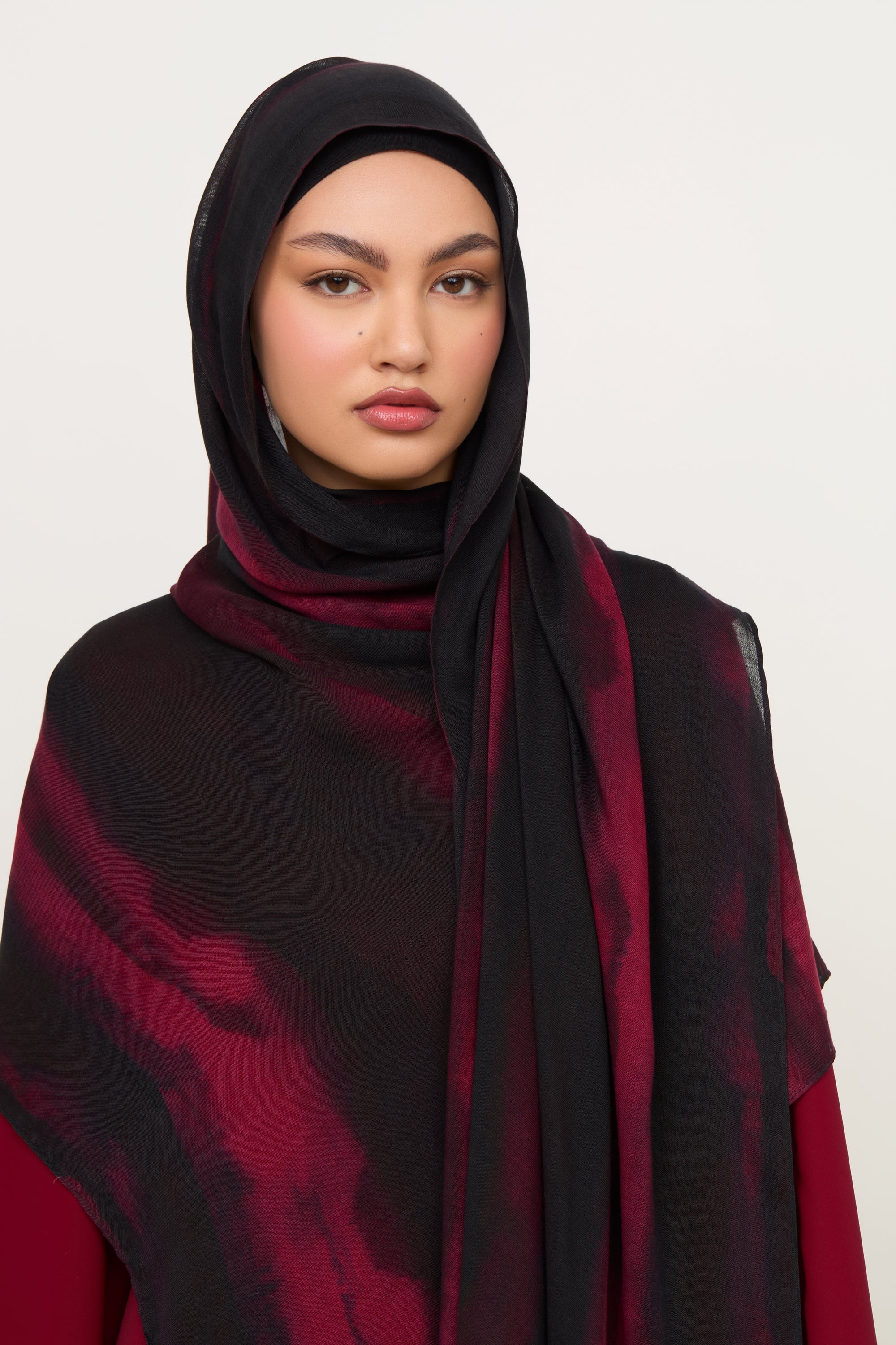 Printed Modal Hijab - Ember Smoke Hijabs Veiled 