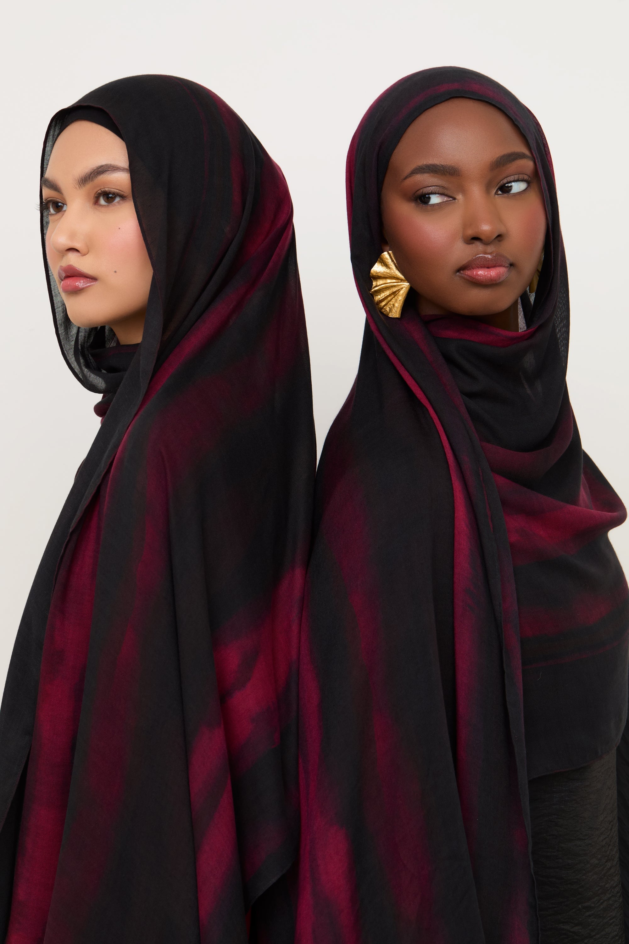 Printed Modal Hijab - Ember Smoke Hijabs Veiled 