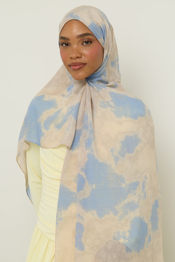Printed Modal Hijab - Endless Sky Hijab Veiled 