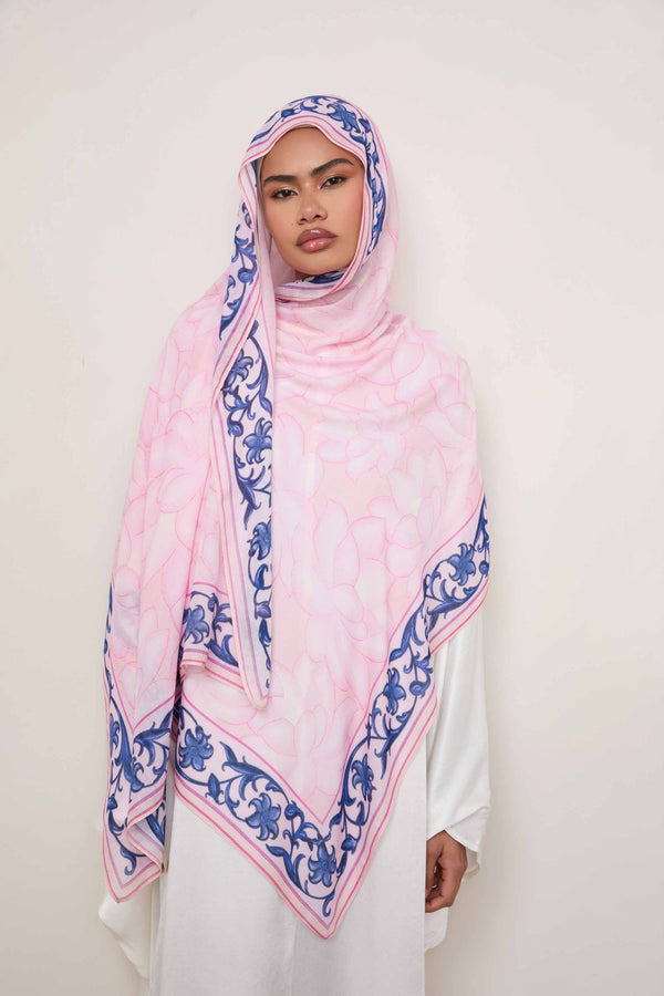 Printed Modal Hijab - Flowers of Spring Hijabs Veiled 