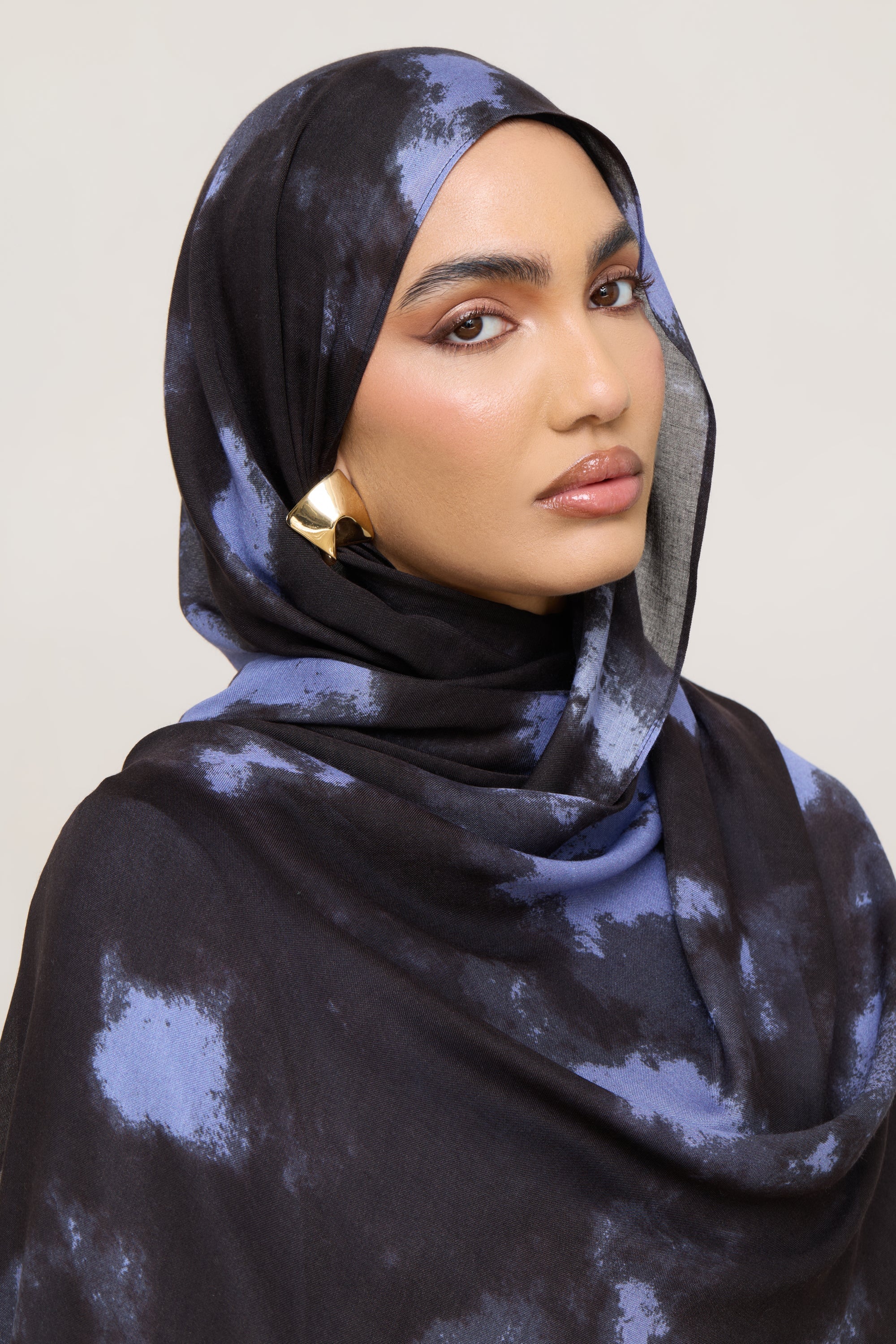 Printed Modal Hijab - Ganache Ice Hijabs Veiled 