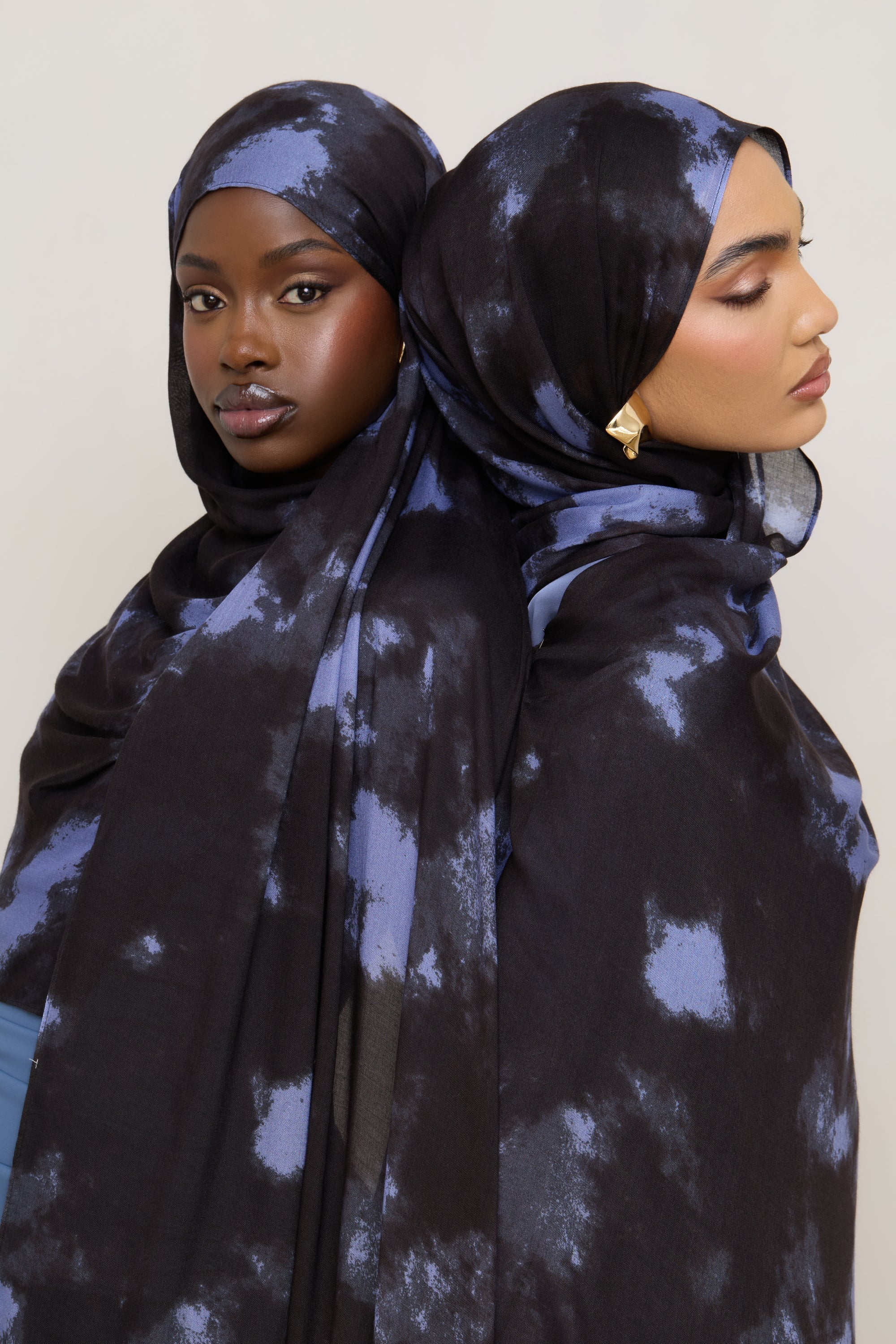 Printed Modal Hijab - Ganache Ice Hijabs Veiled 