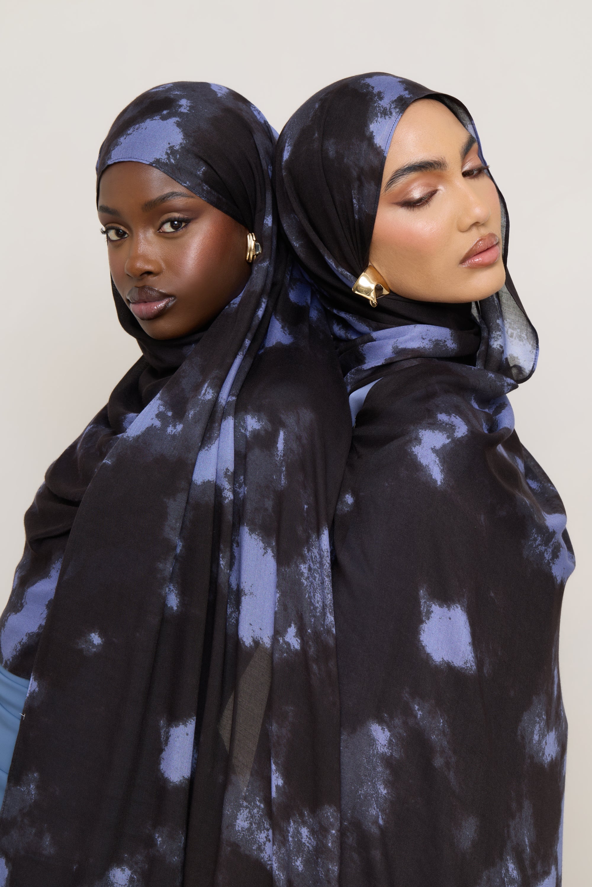 Printed Modal Hijab - Ganache Ice Hijabs Veiled 