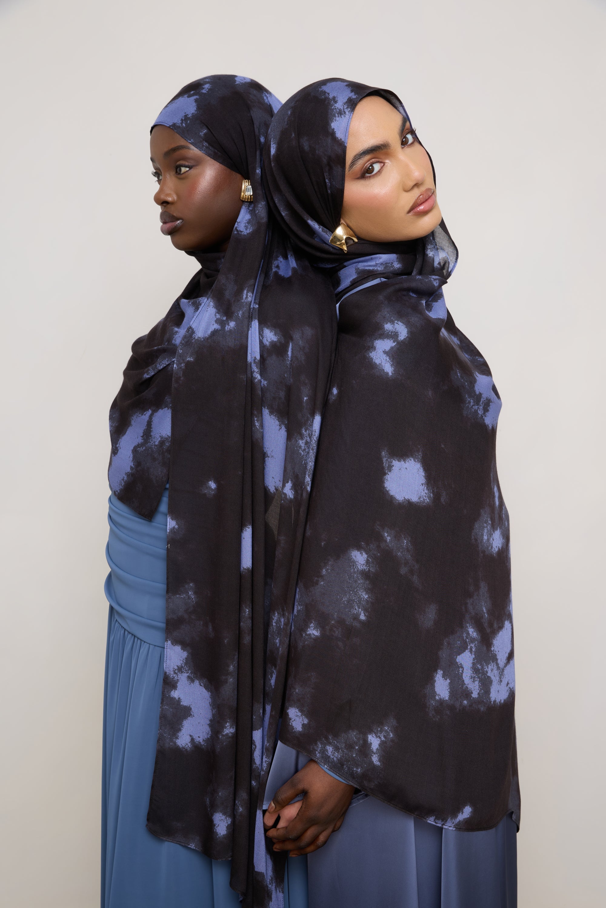 Printed Modal Hijab - Ganache Ice Hijabs Veiled 