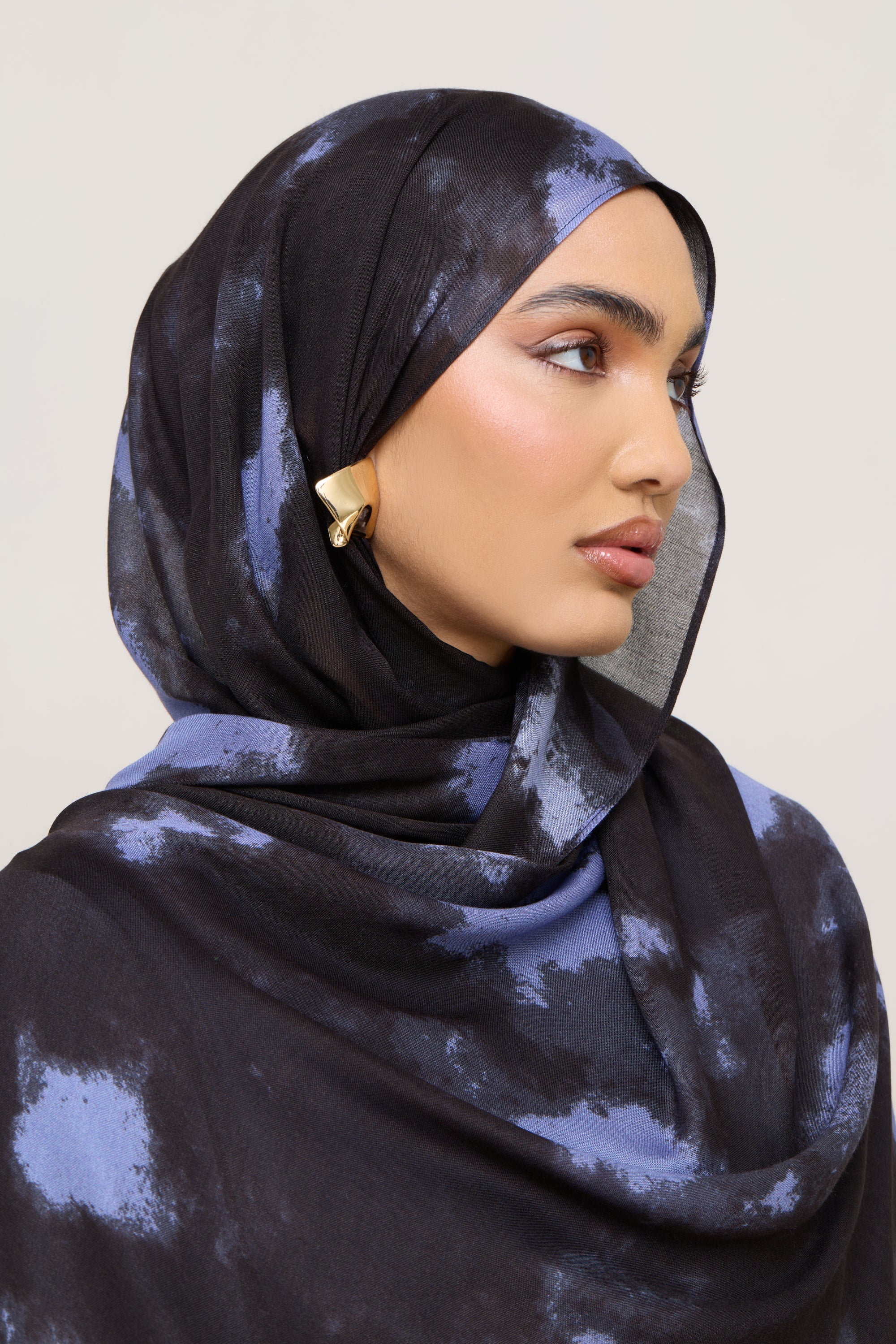 Printed Modal Hijab - Ganache Ice Hijabs Veiled 