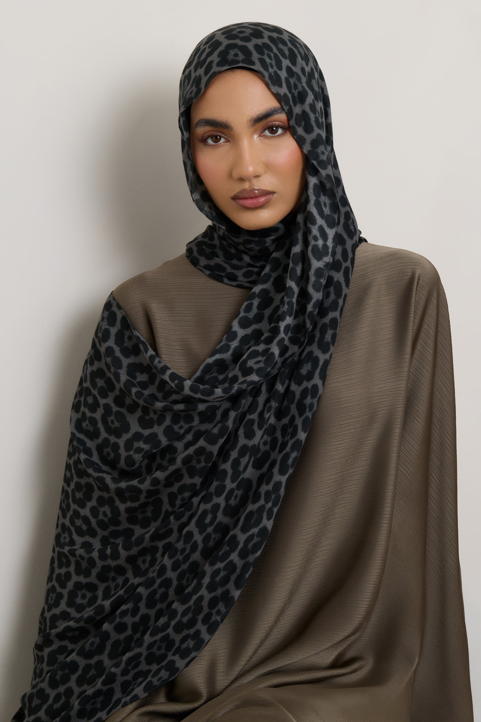 Printed Modal Hijab - Leopard Rosettes Hijabs Veiled 