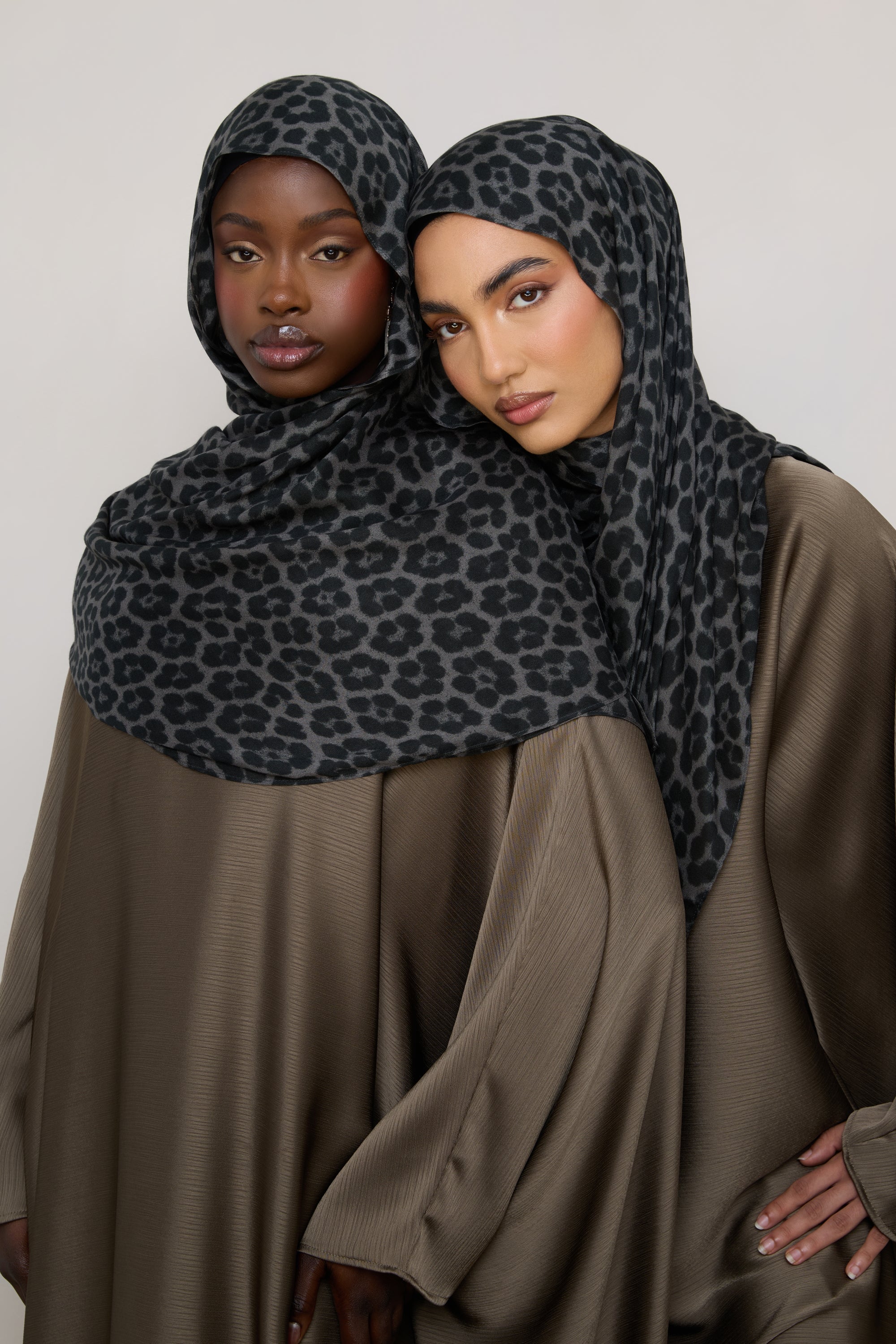 Printed Modal Hijab - Leopard Rosettes Hijabs Veiled 