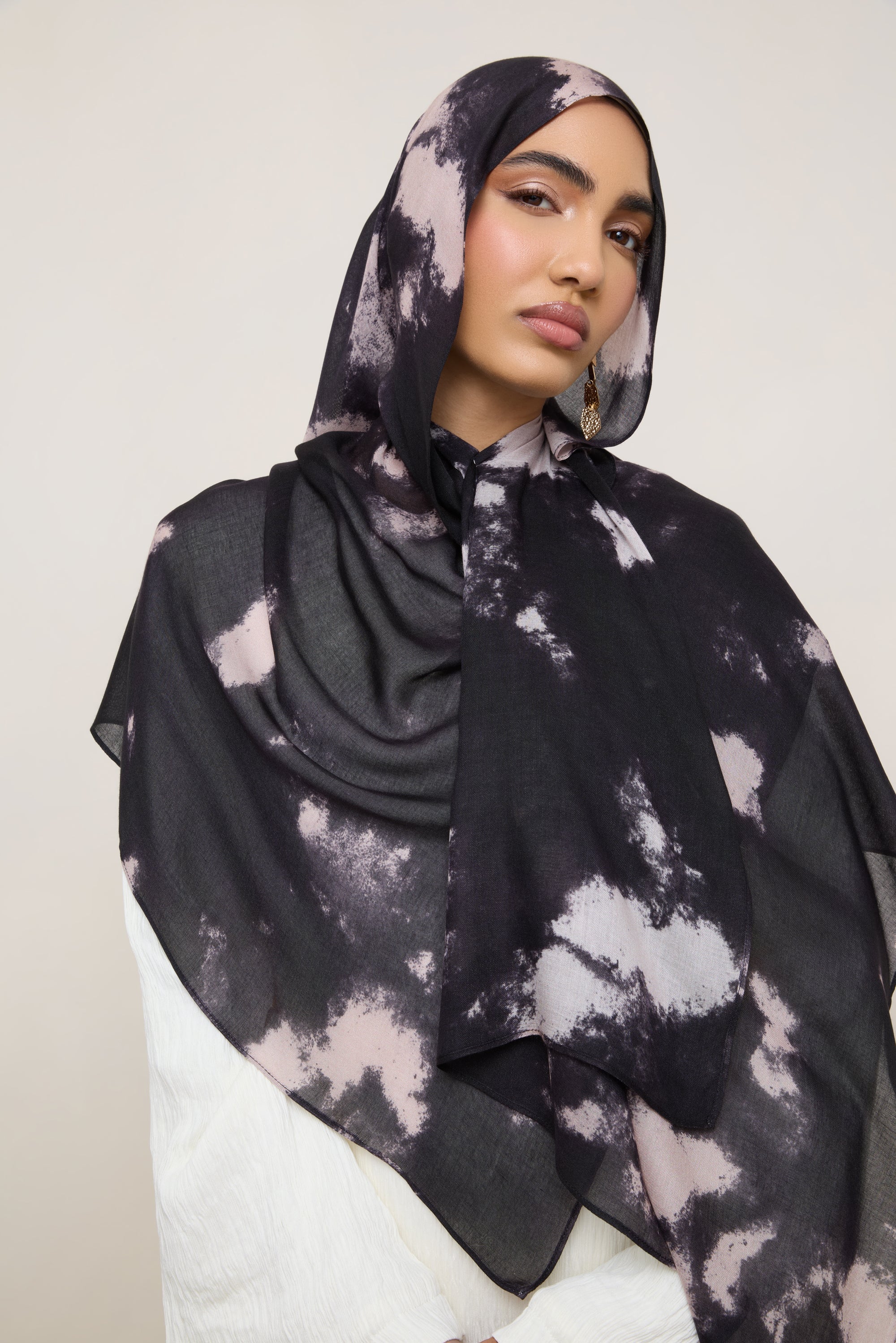 Printed Modal Hijab - Meteor Shower Hijabs Veiled 