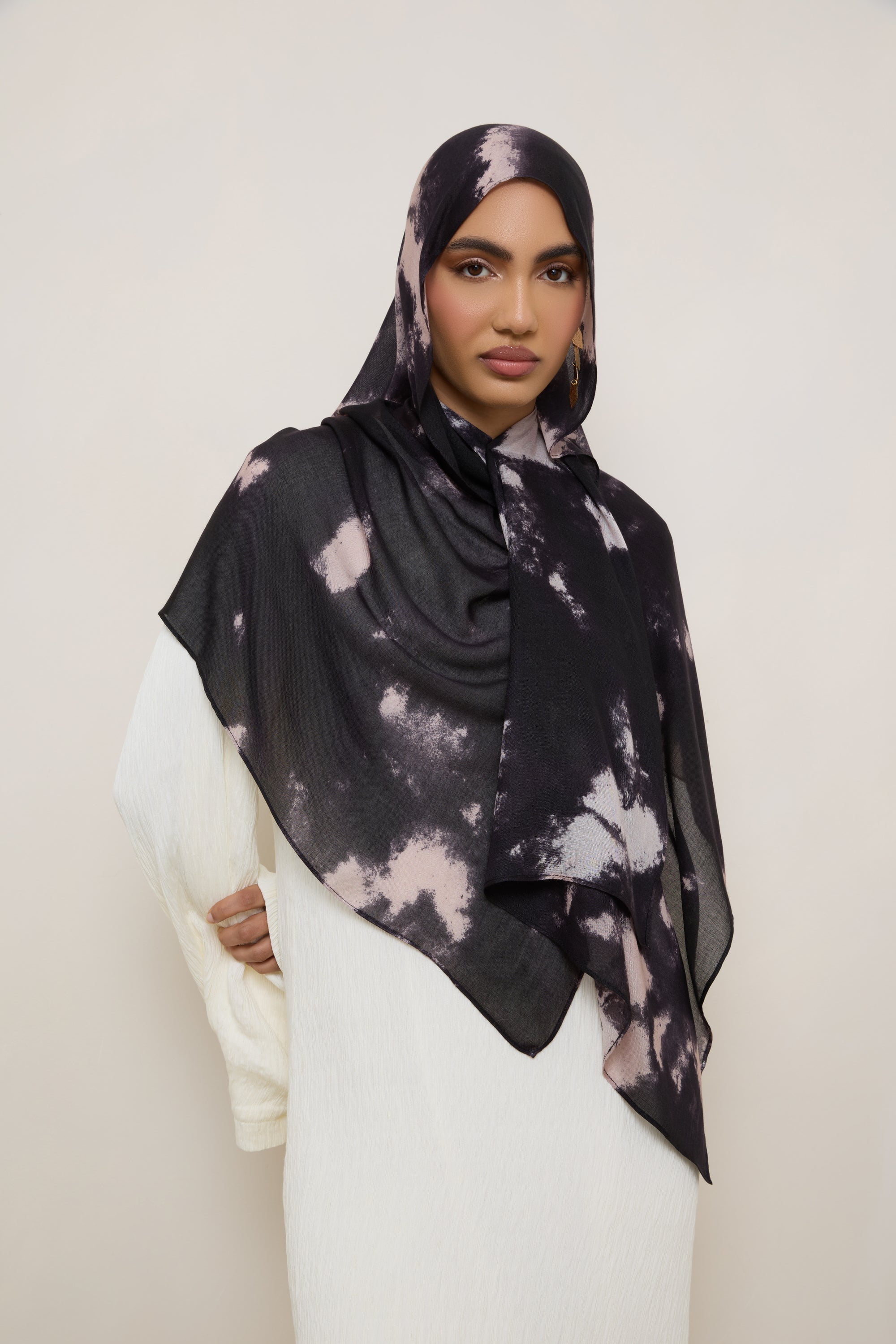 Printed Modal Hijab - Meteor Shower Hijabs Veiled 