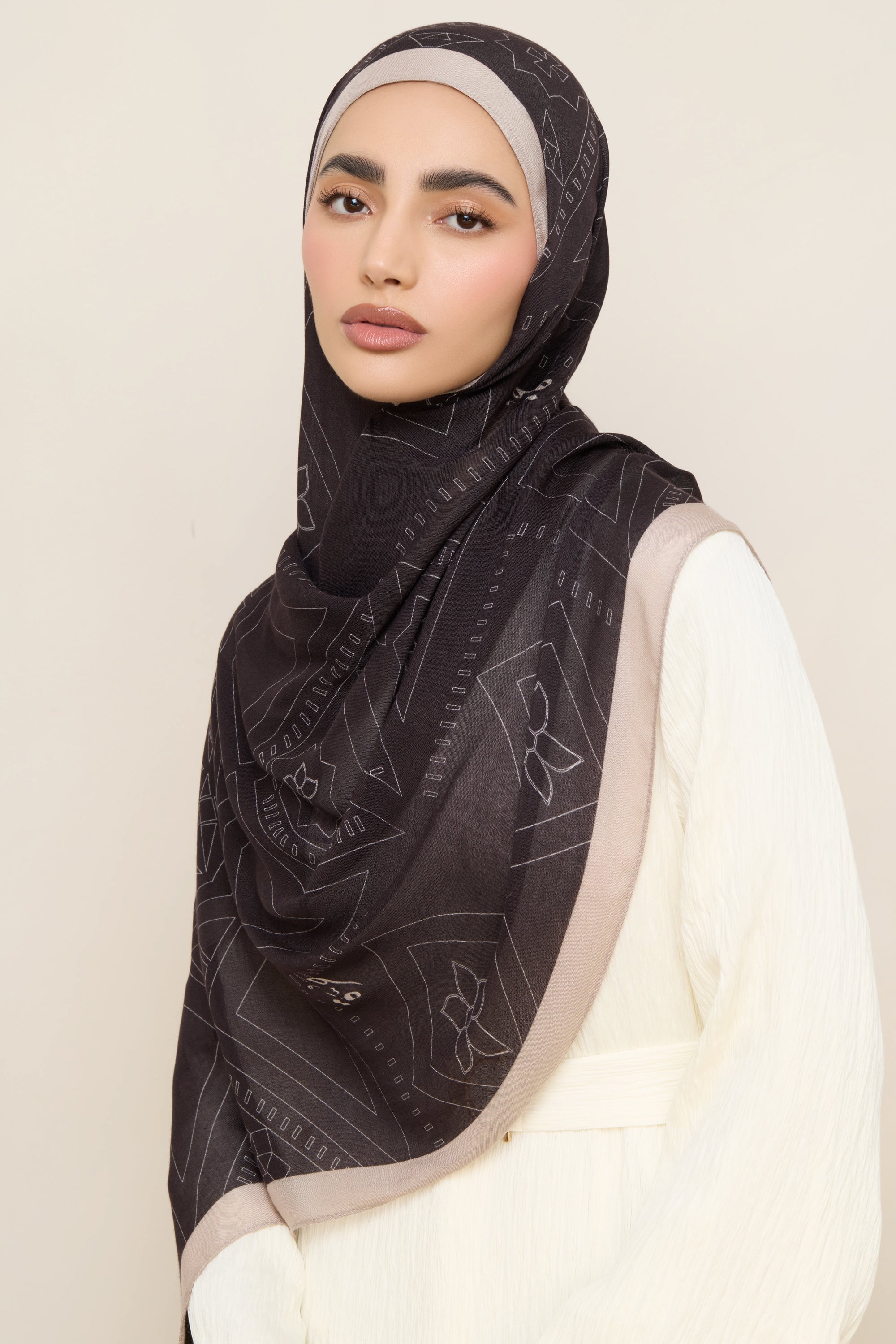 Printed Modal Hijab - Najum Hijabs Veiled 