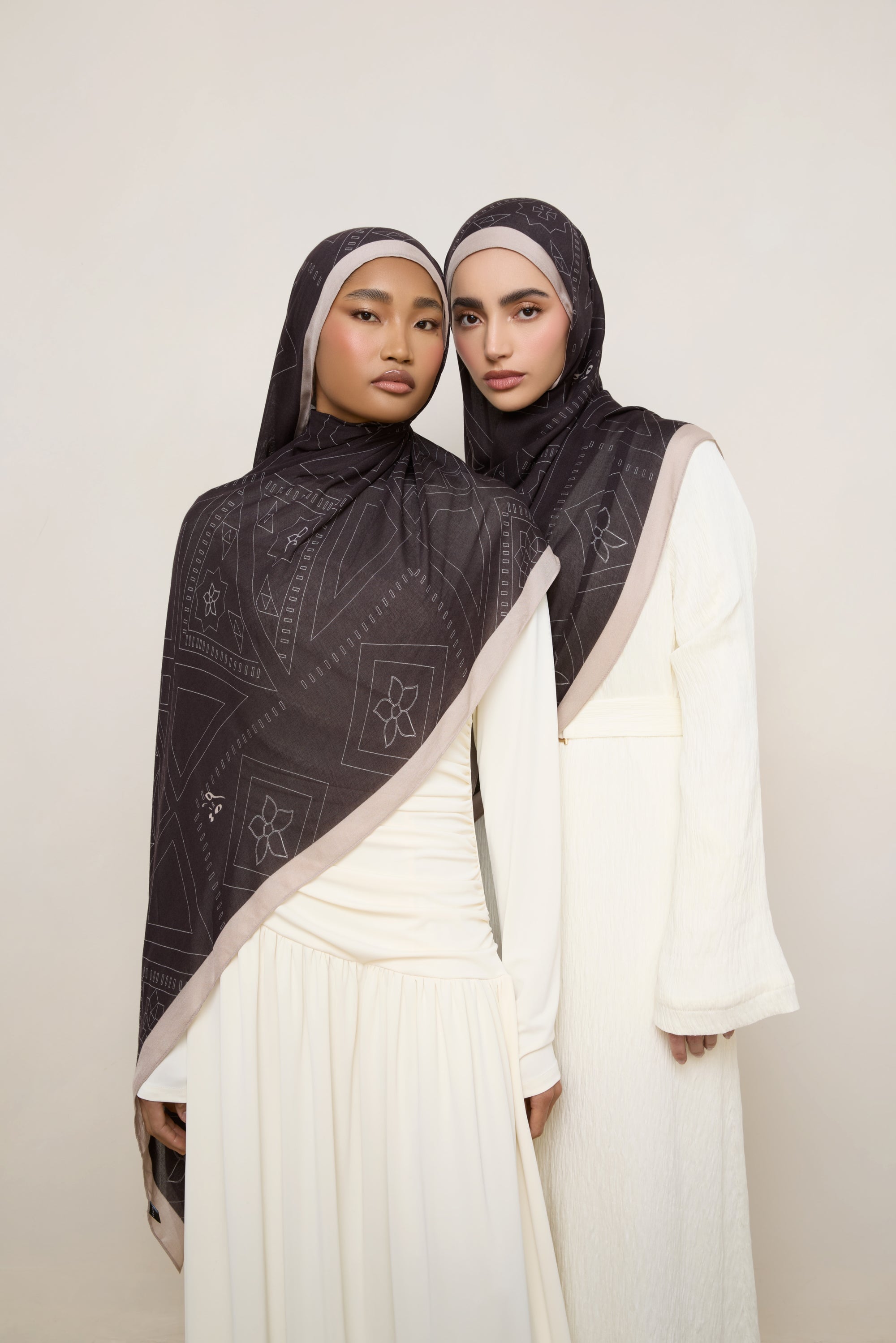 Printed Modal Hijab - Najum Hijabs Veiled 