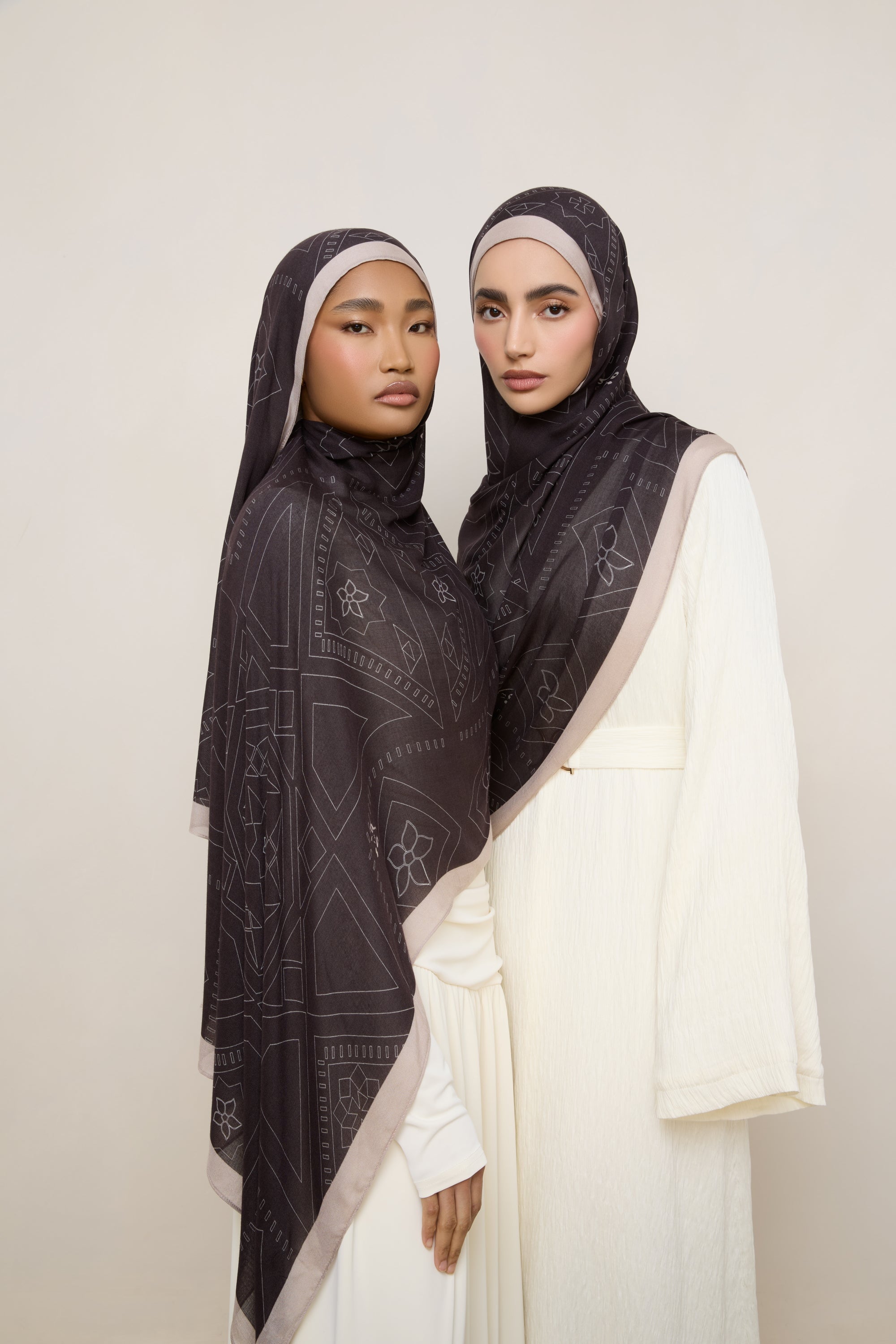 Printed Modal Hijab - Najum Hijabs Veiled 