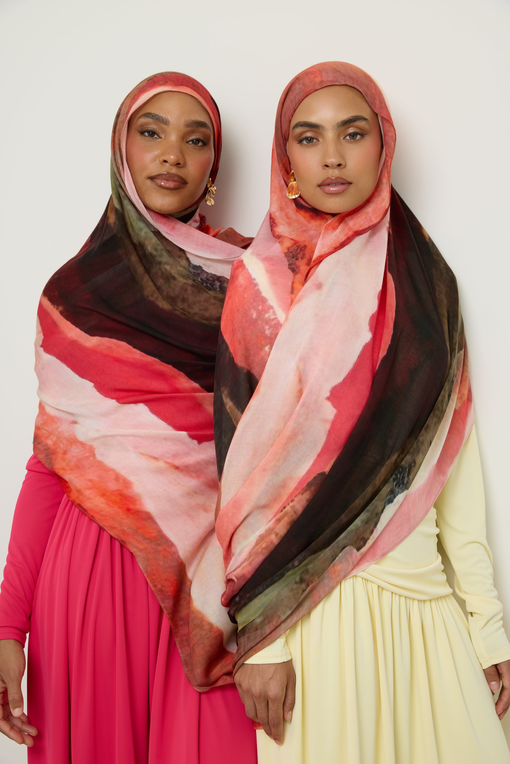 Printed Modal Hijab - Pink Sands Hijab Veiled 