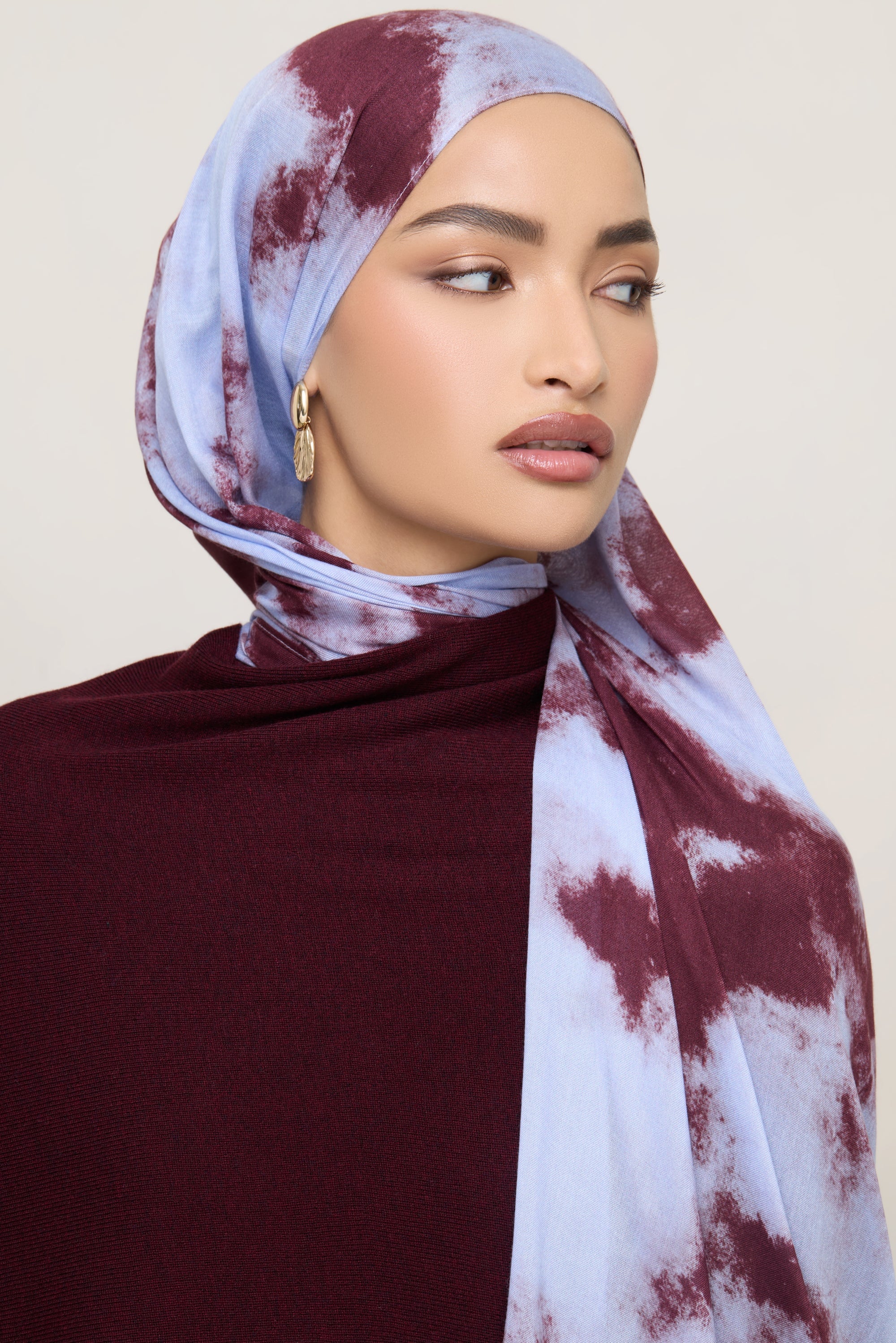 Printed Modal Hijab - Royal Tides Hijabs Veiled 