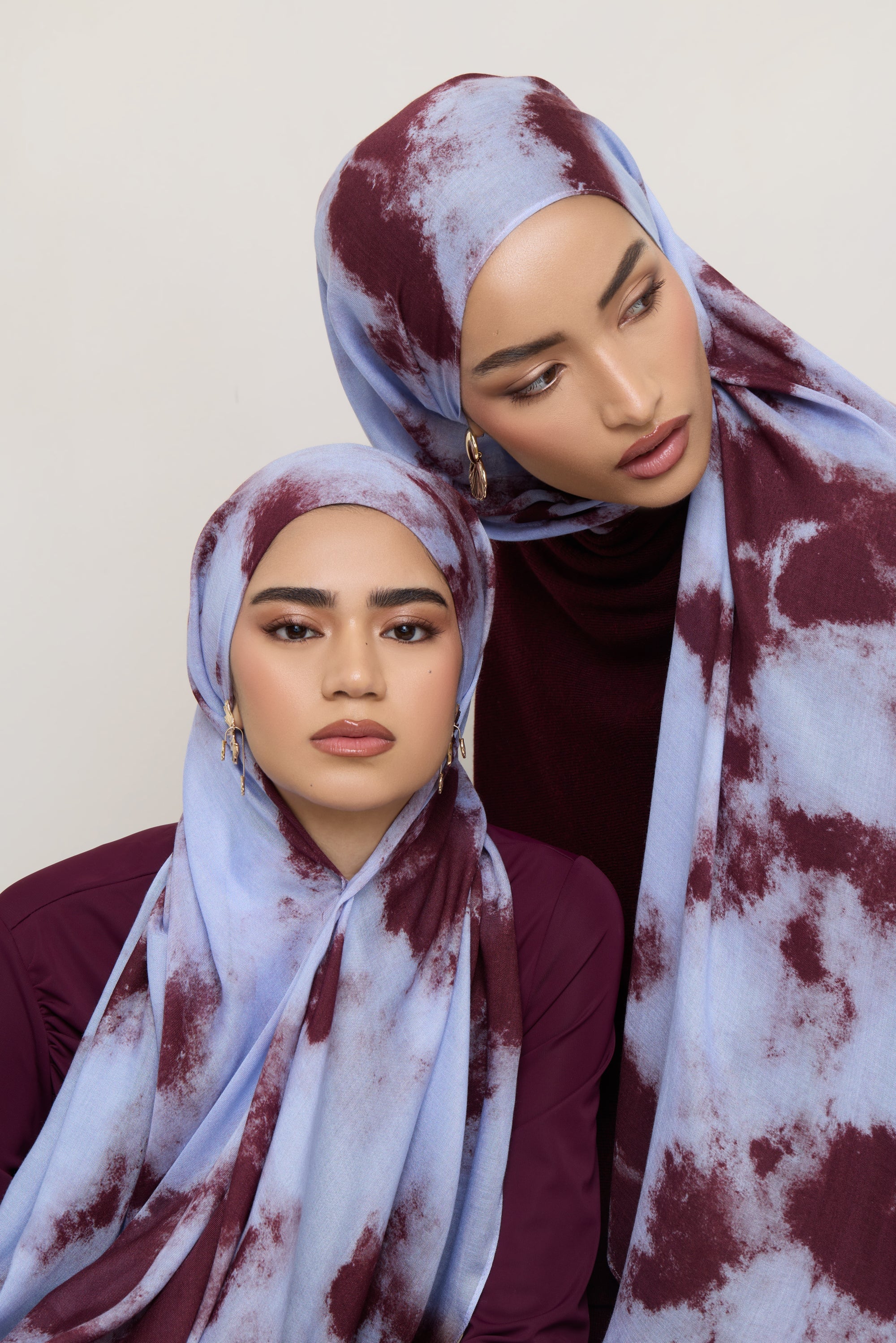 Printed Modal Hijab - Royal Tides Hijabs Veiled 