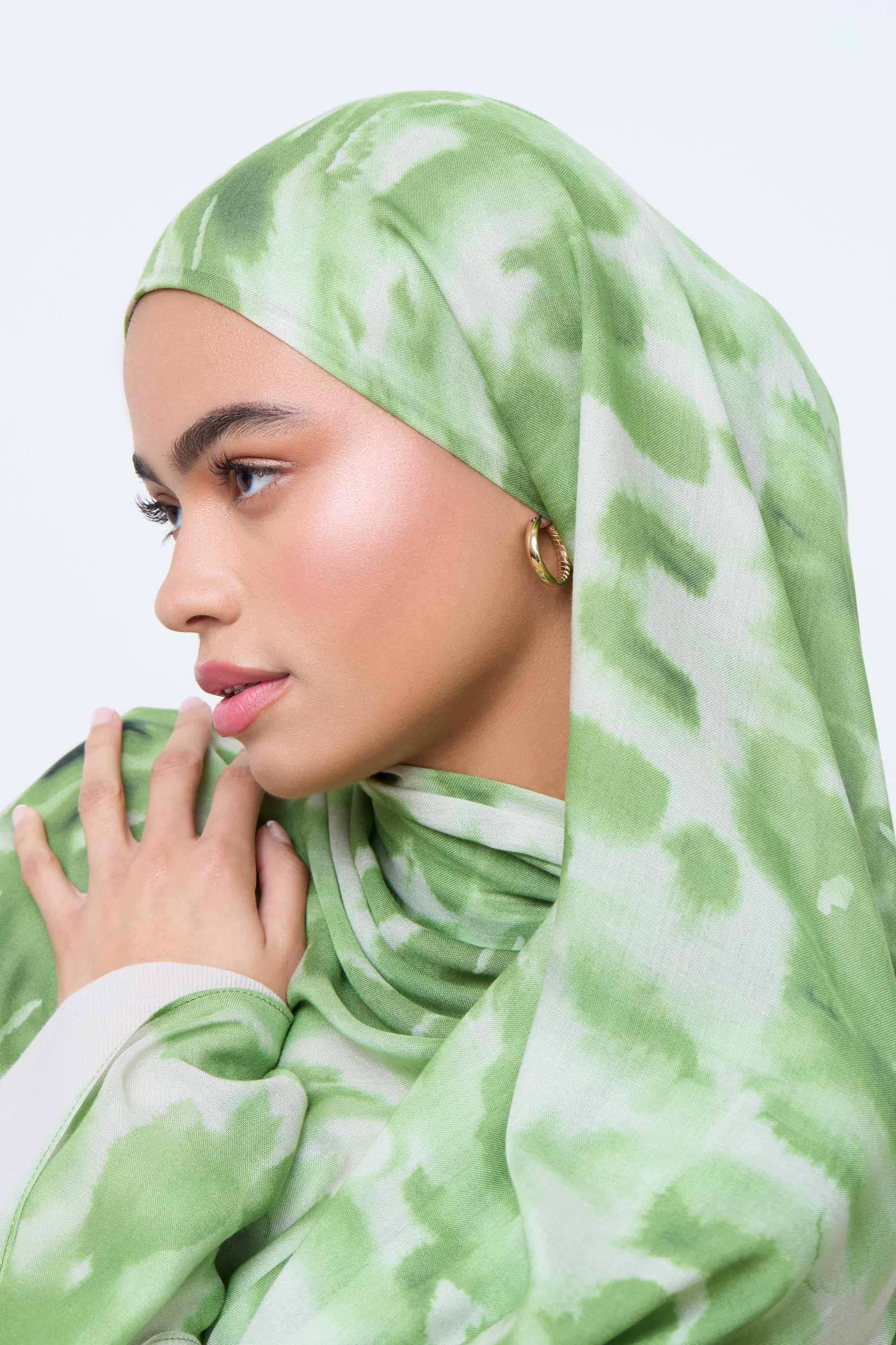 Printed Modal Hijab - Sage Mirage Hijabs Veiled 