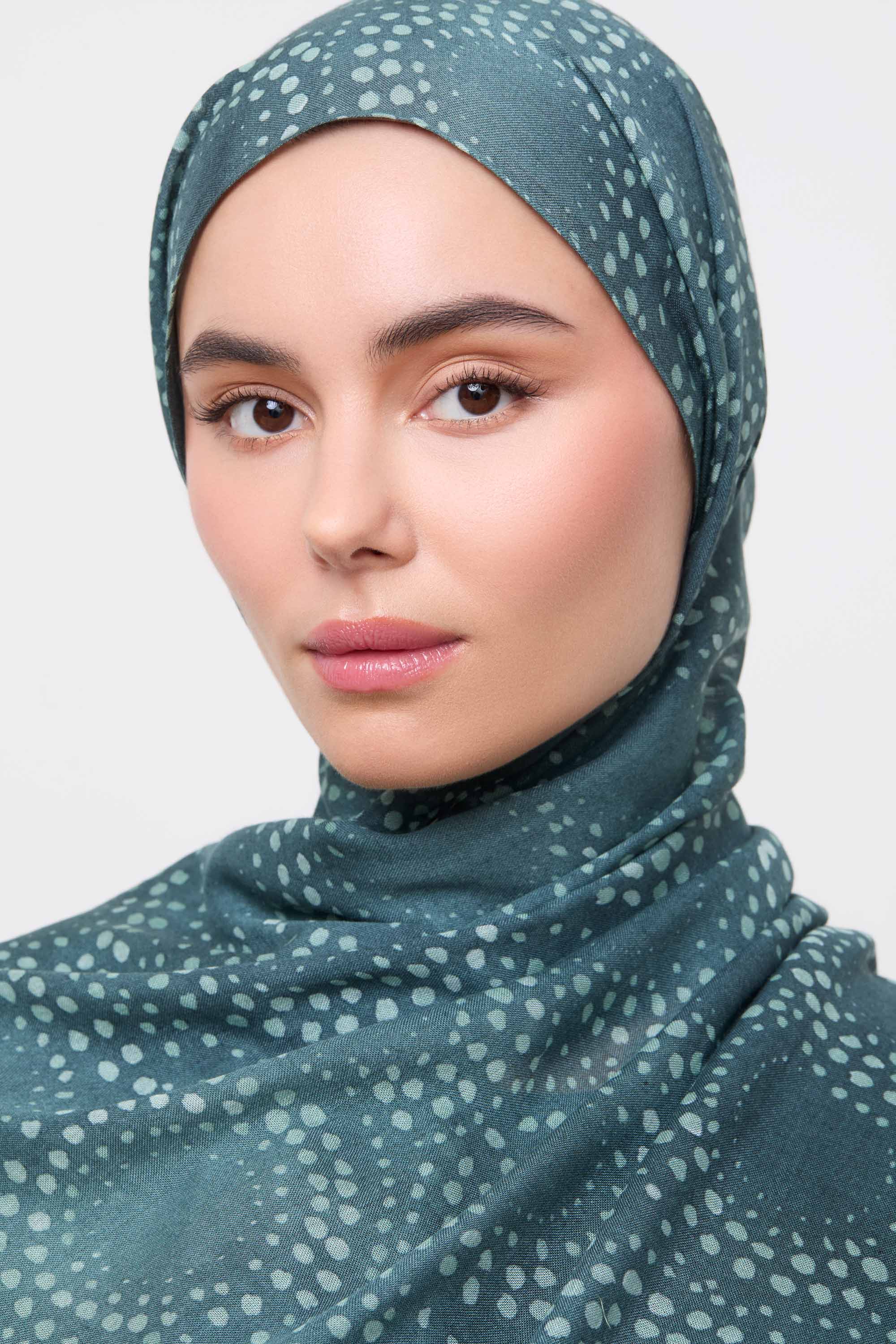 Printed Modal Hijab - Seafoam Hijabs Veiled 