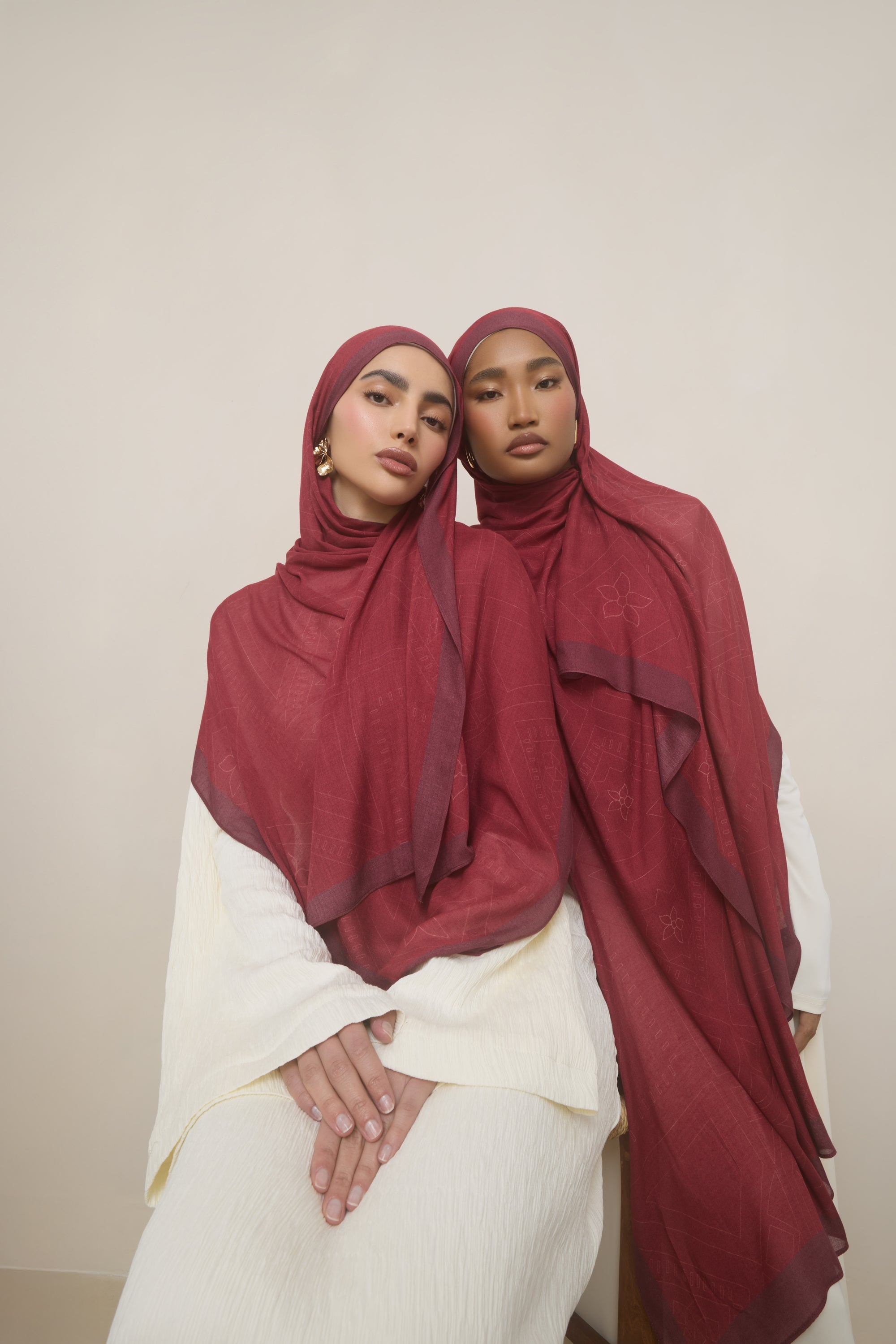 Printed Modal Hijab - Sham Hijabs Veiled 