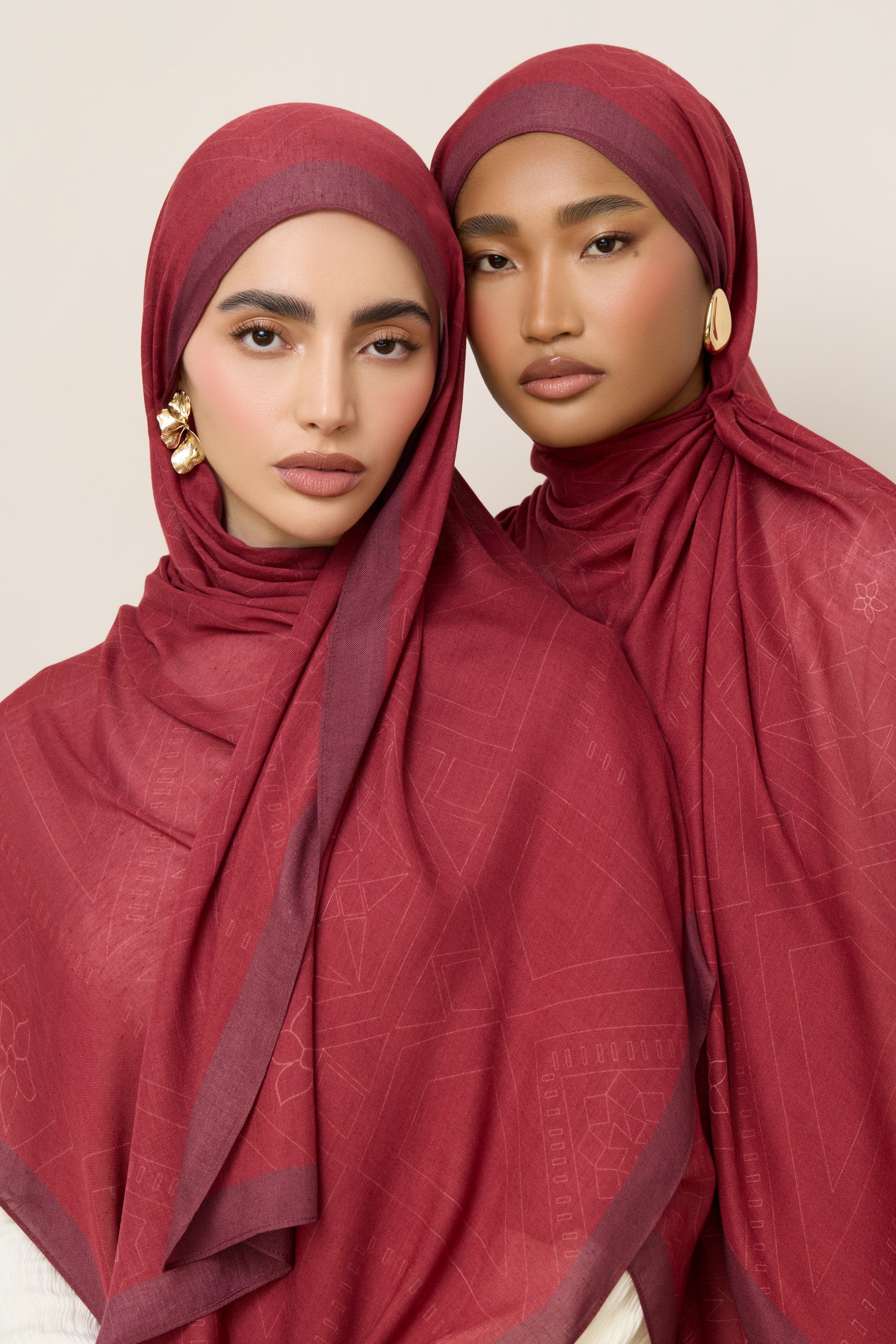 Printed Modal Hijab - Sham Hijabs Veiled 