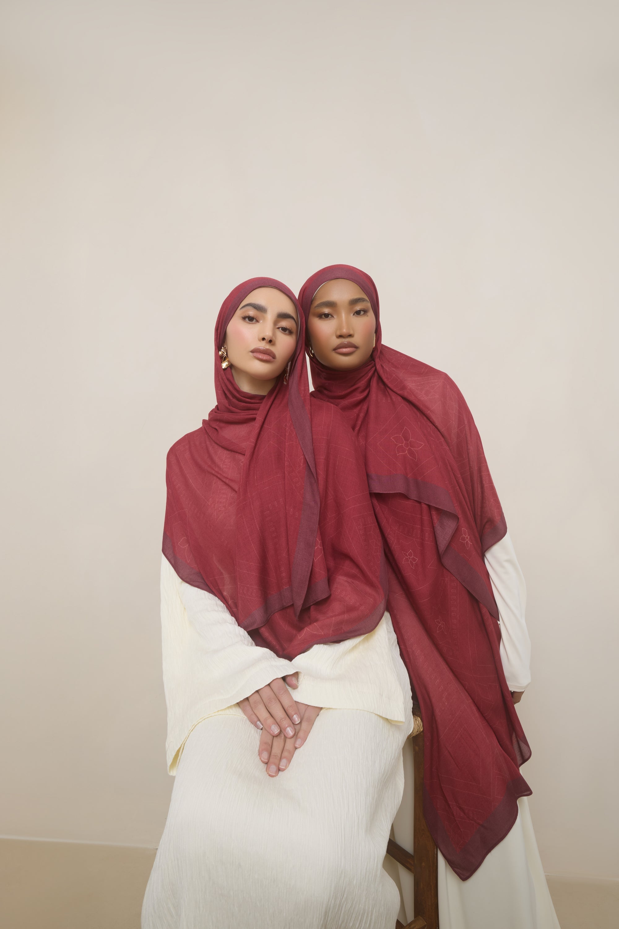 Printed Modal Hijab - Sham Hijabs Veiled 