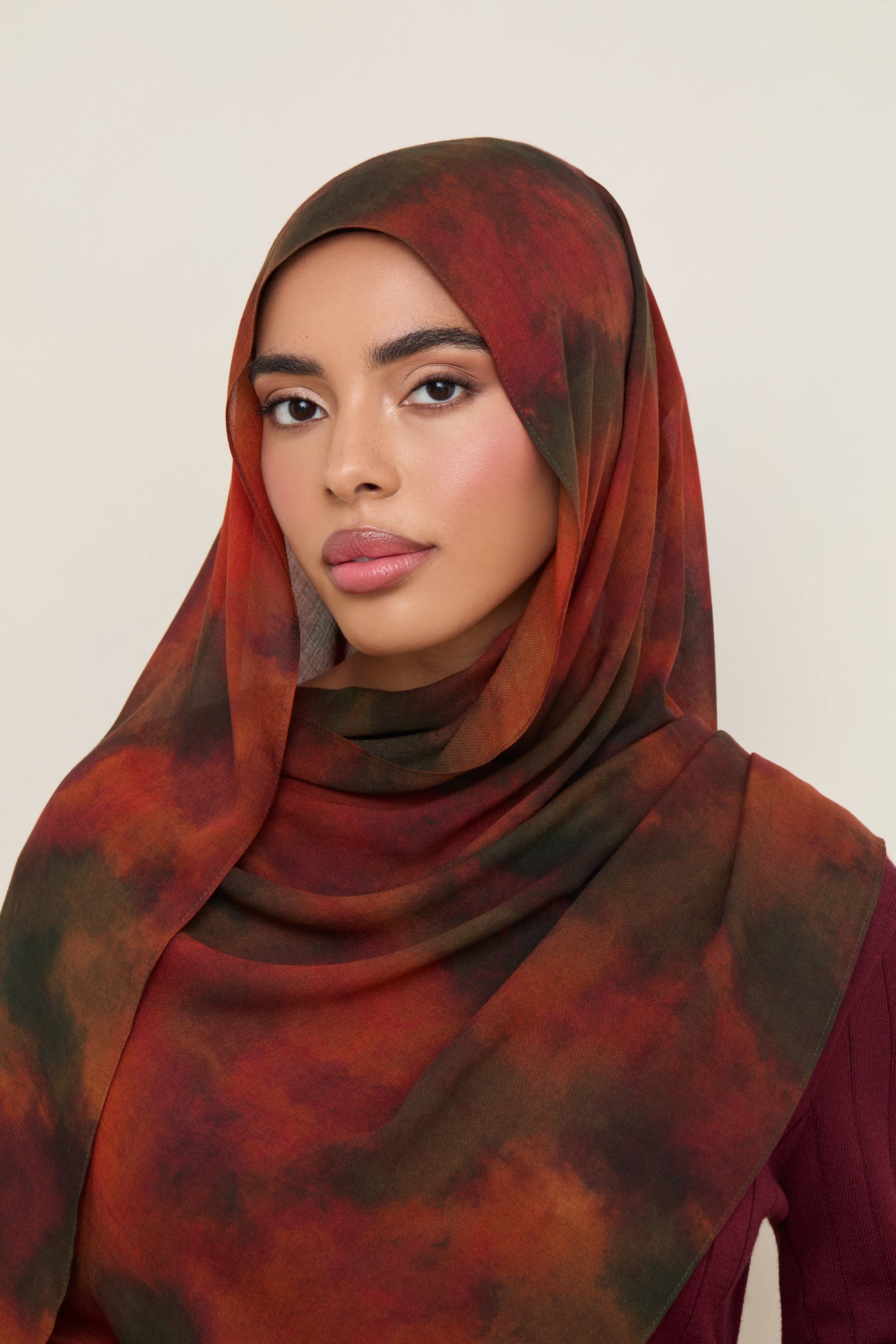 Printed Modal Hijab - Sienna Earth Hijabs Veiled 