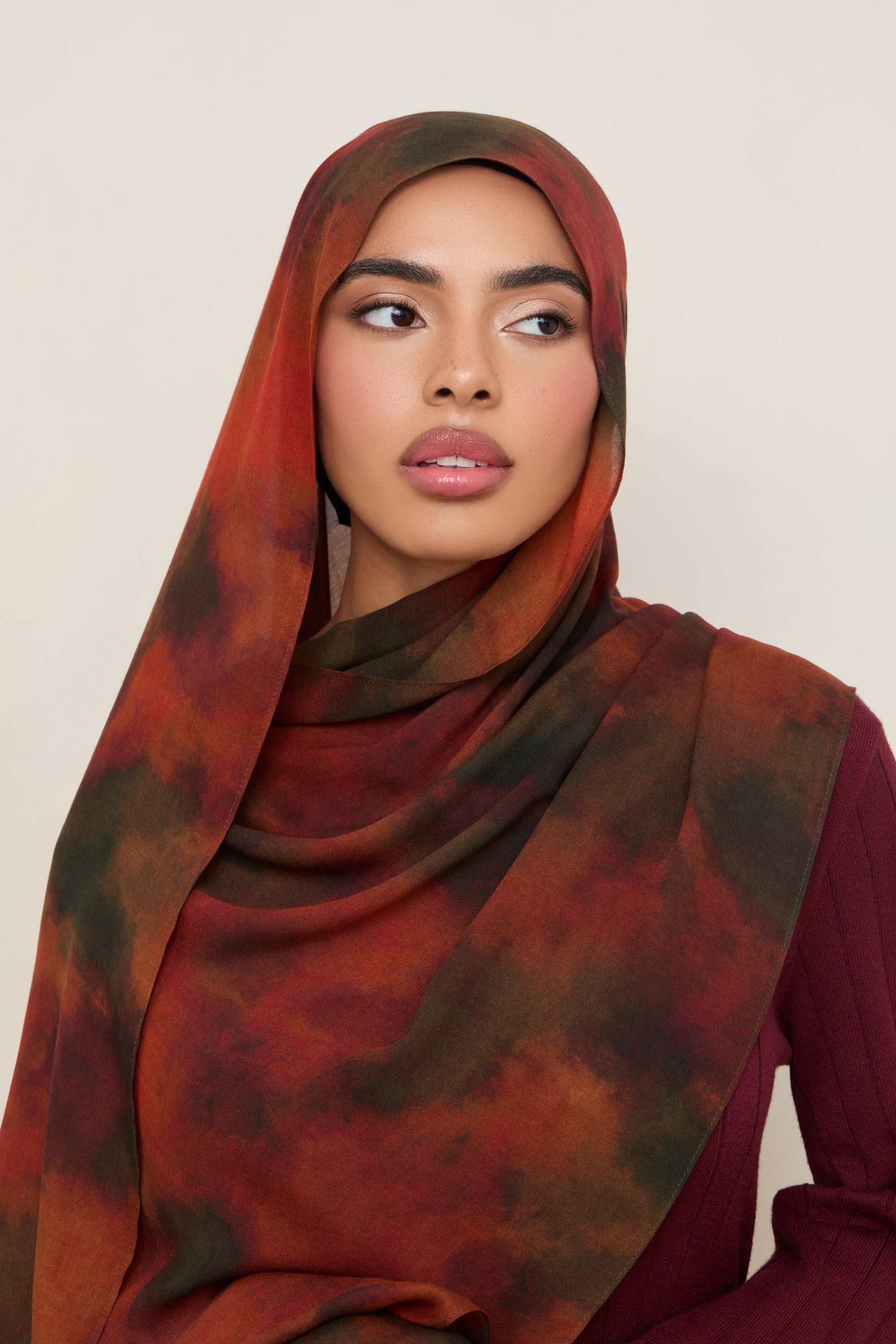 Printed Modal Hijab - Sienna Earth Hijabs Veiled 