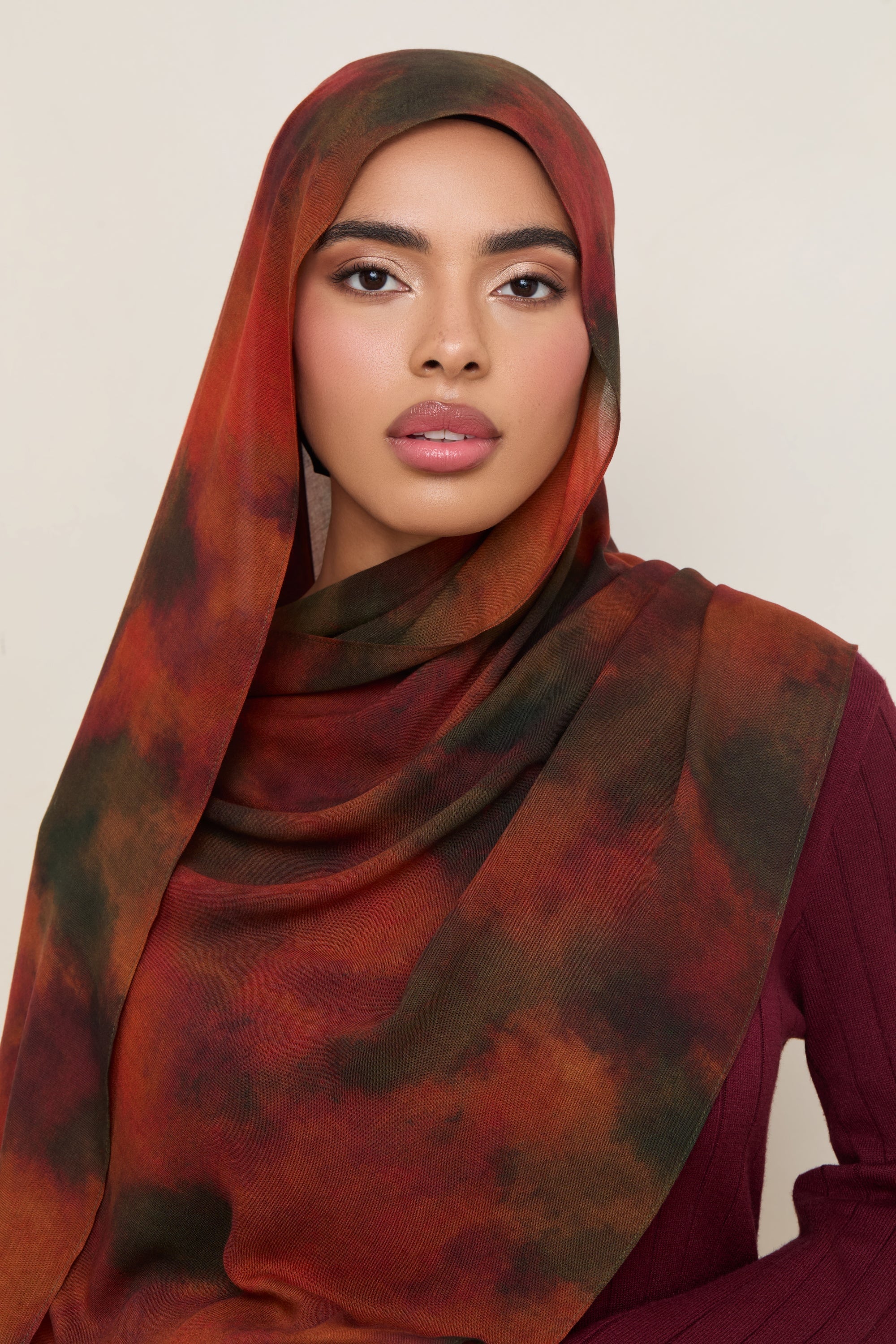 Printed Modal Hijab - Sienna Earth Hijabs Veiled 