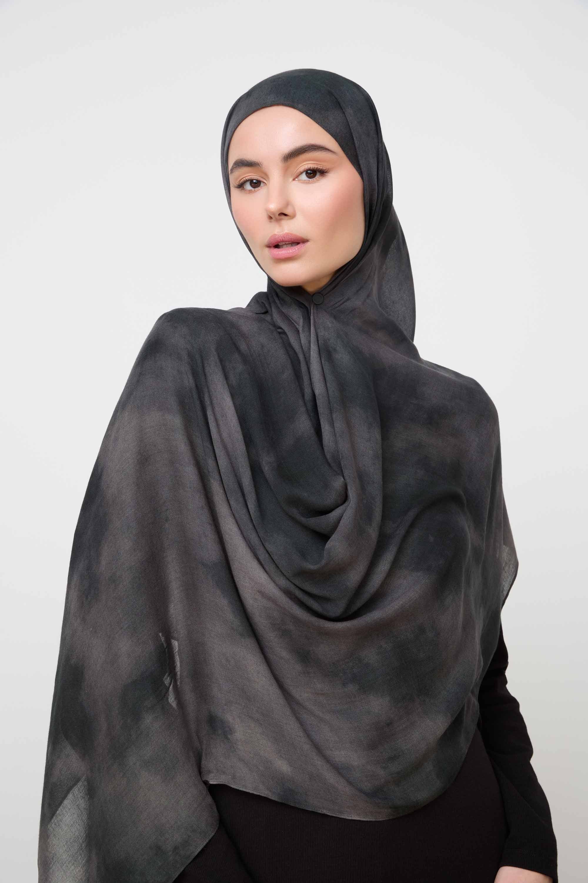 Printed Modal Hijab - Smoky Quartz Hijabs Veiled 