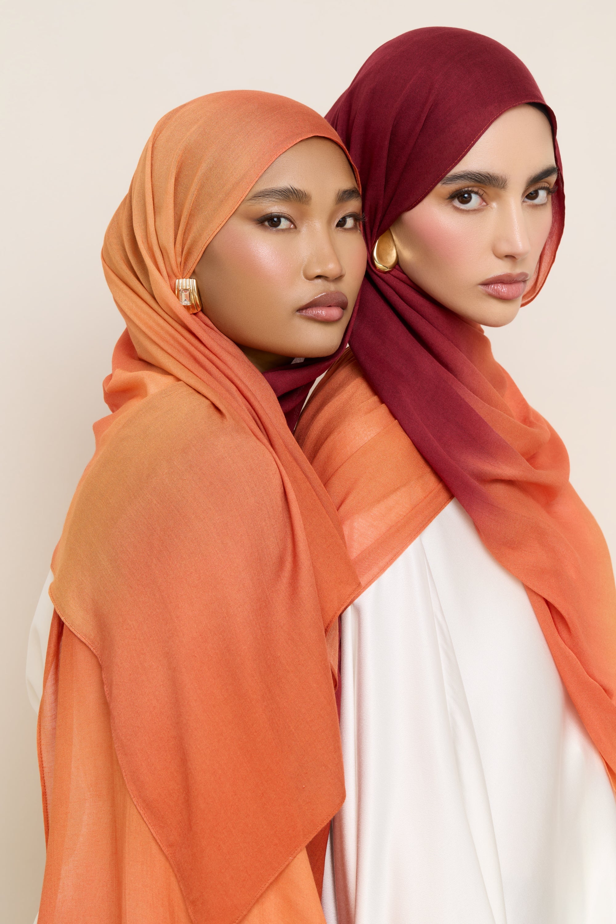 Printed Modal Hijab - Summer Sunset Drip Hijabs Veiled 