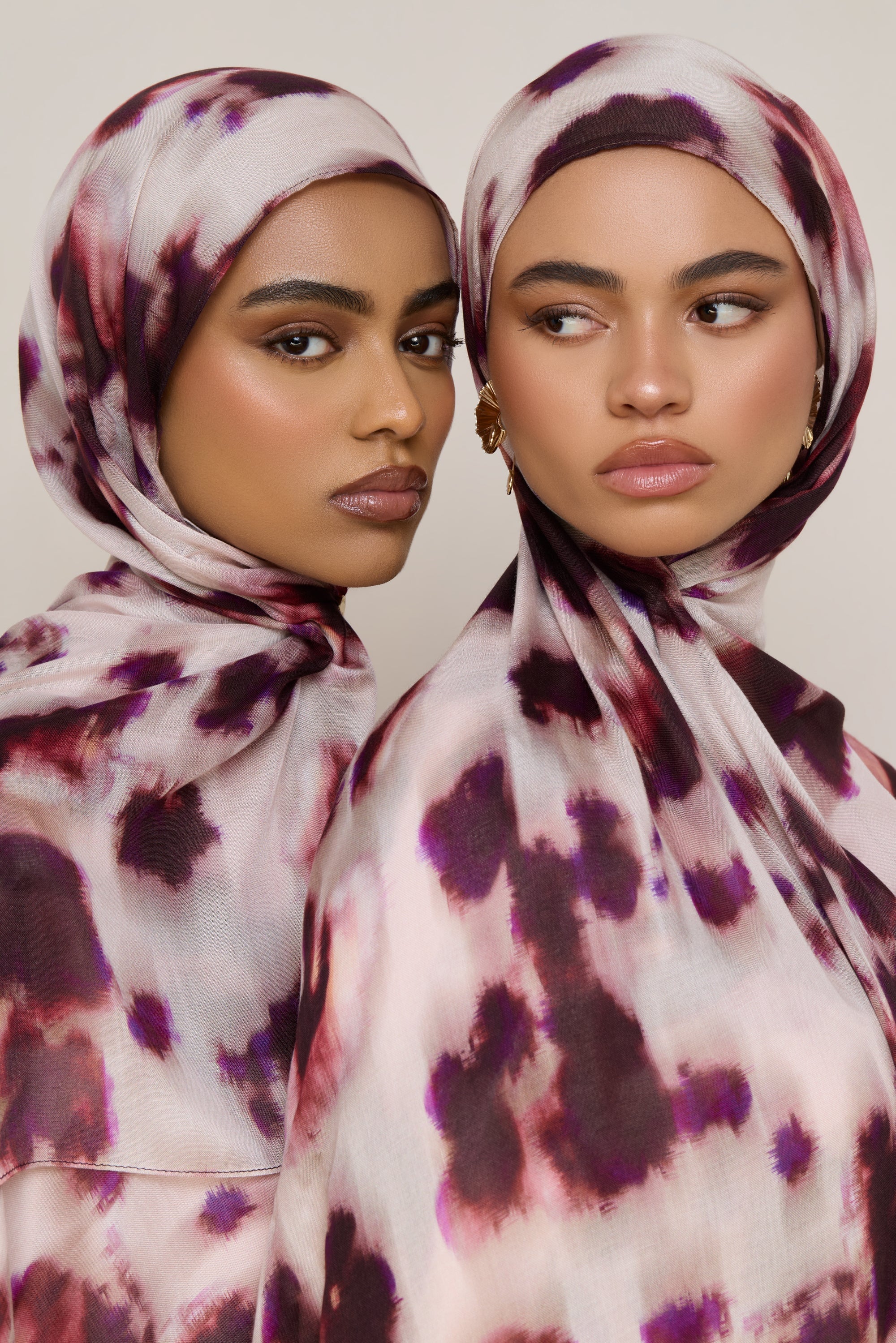 Printed Modal Hijab - Velour Hijabs Veiled 