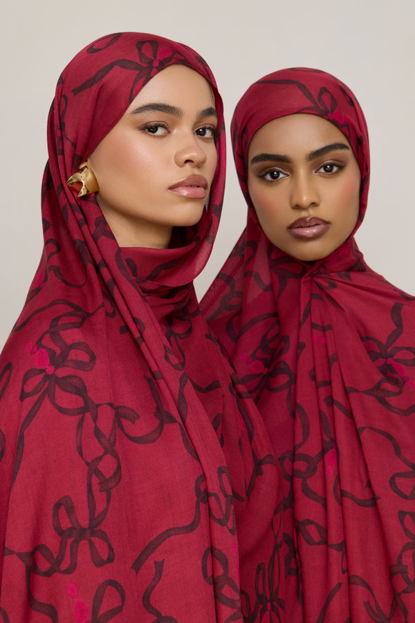 Printed Modal Hijab - Wrapped Up Hijabs Veiled 