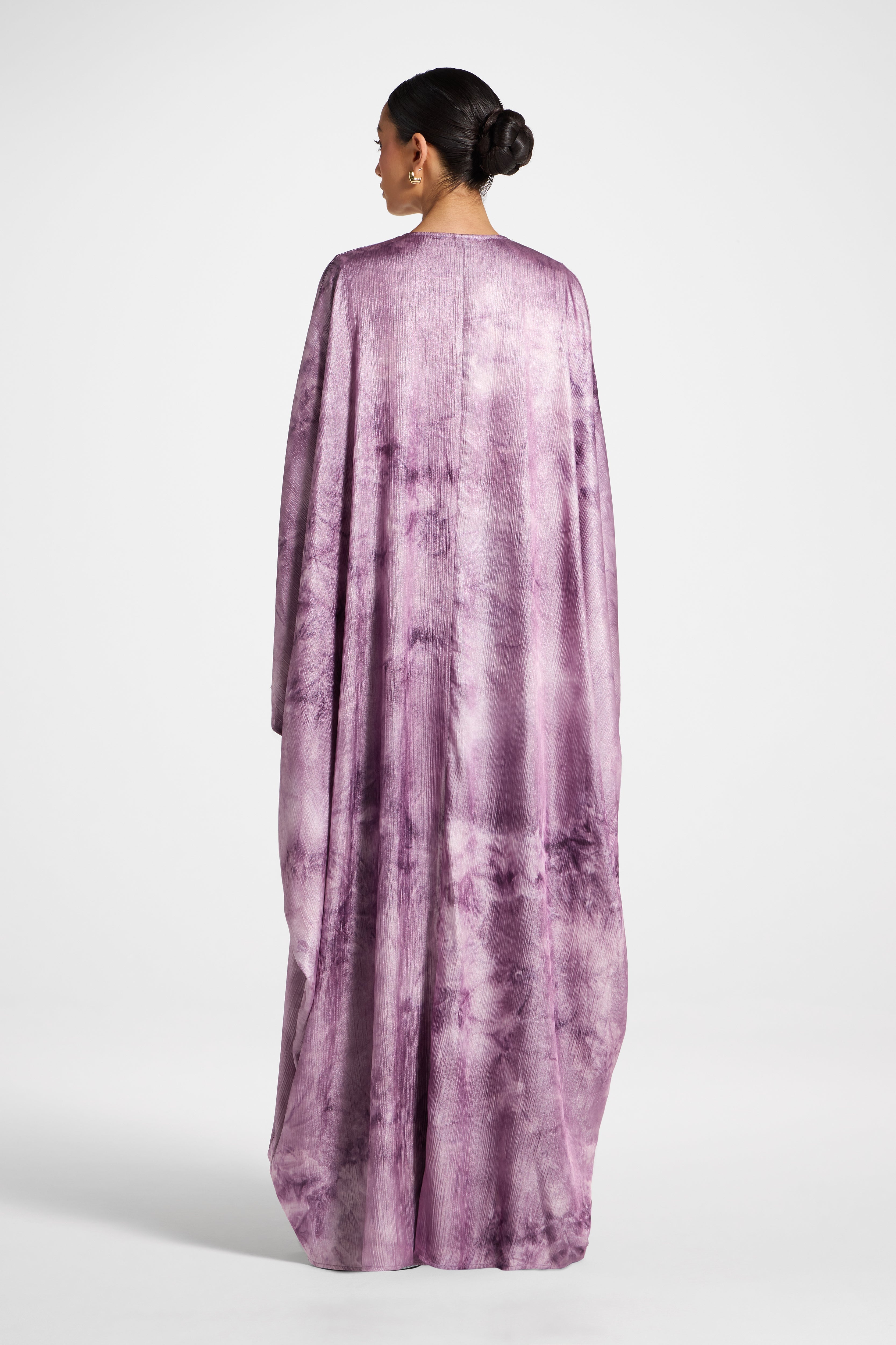 Printed Open Abaya - Taro Abayas Veiled 