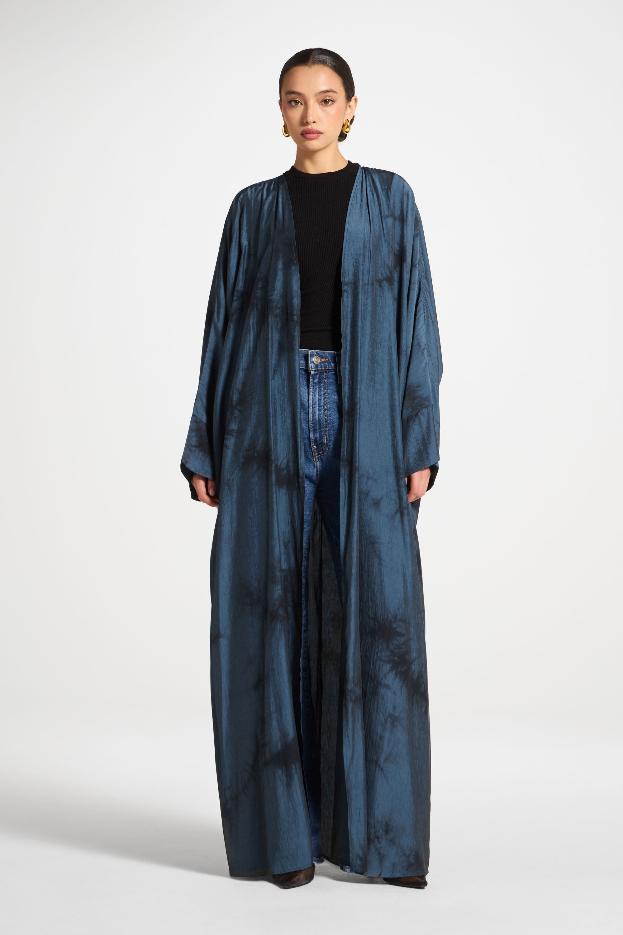 Printed Open Abaya - Twilight Abayas Veiled 