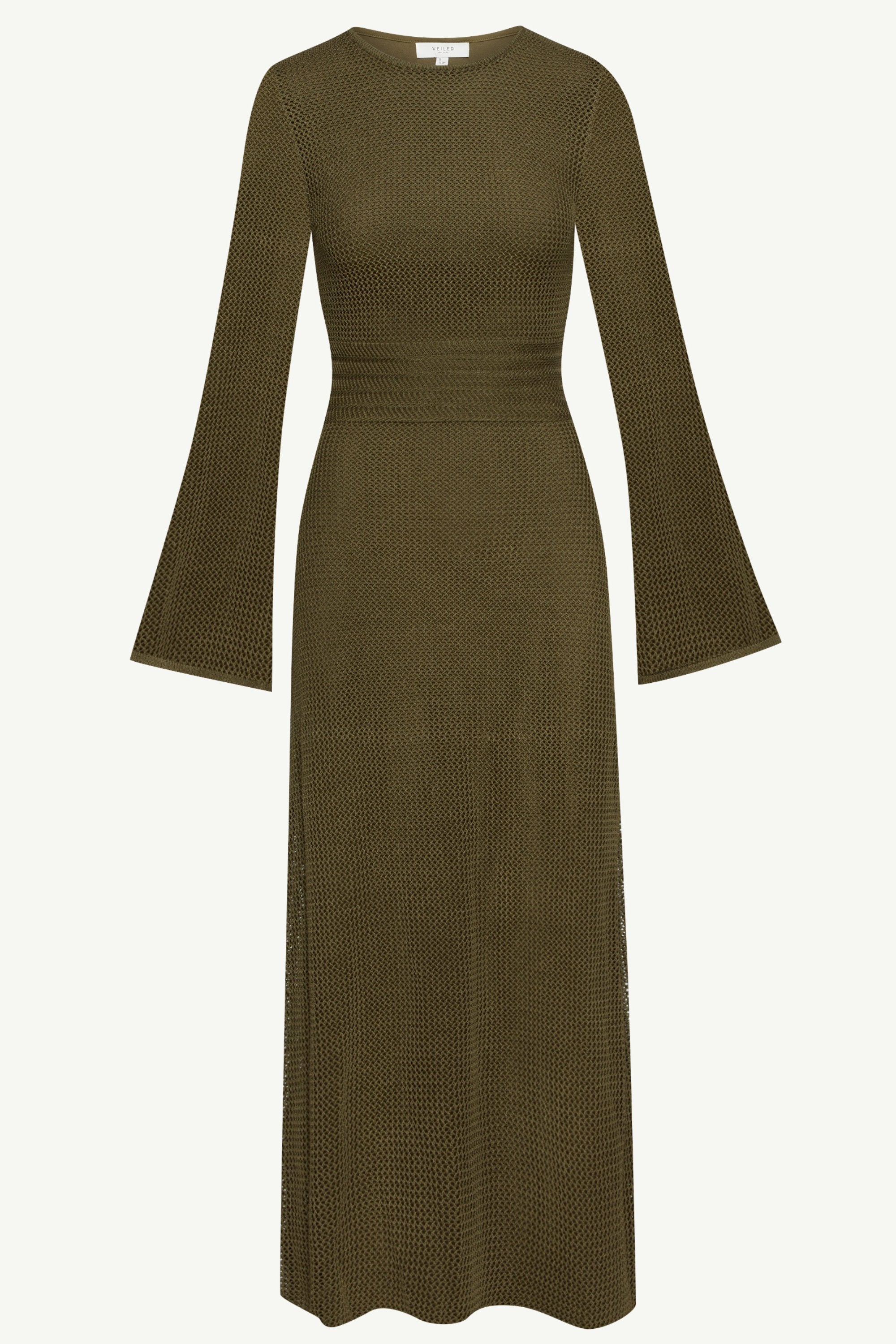 Rachel Crochet Maxi Dress - Dark Olive Clothing epschoolboard 