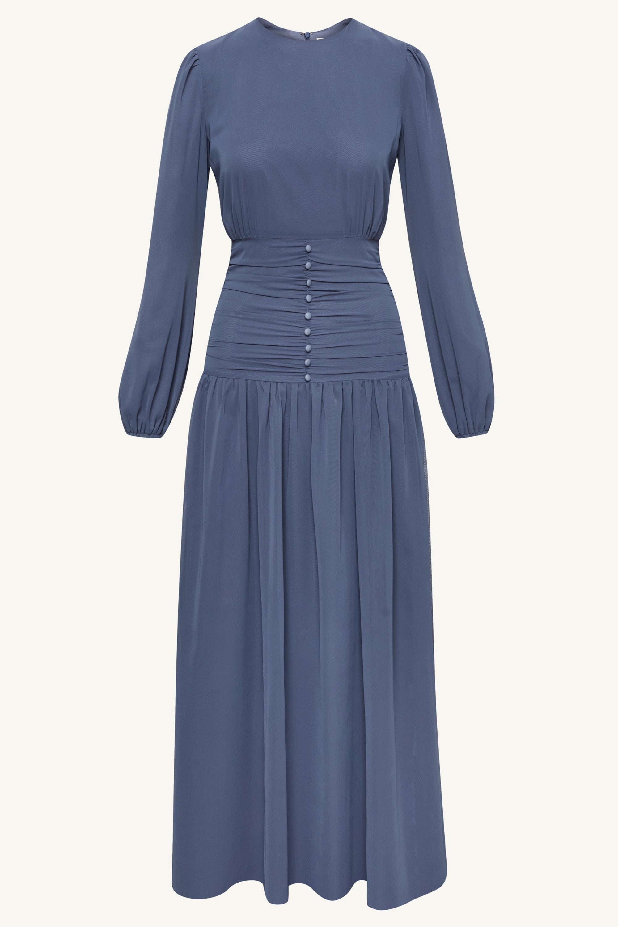 Randa Rouched Maxi Dress - Dusk Clothing Veiled 