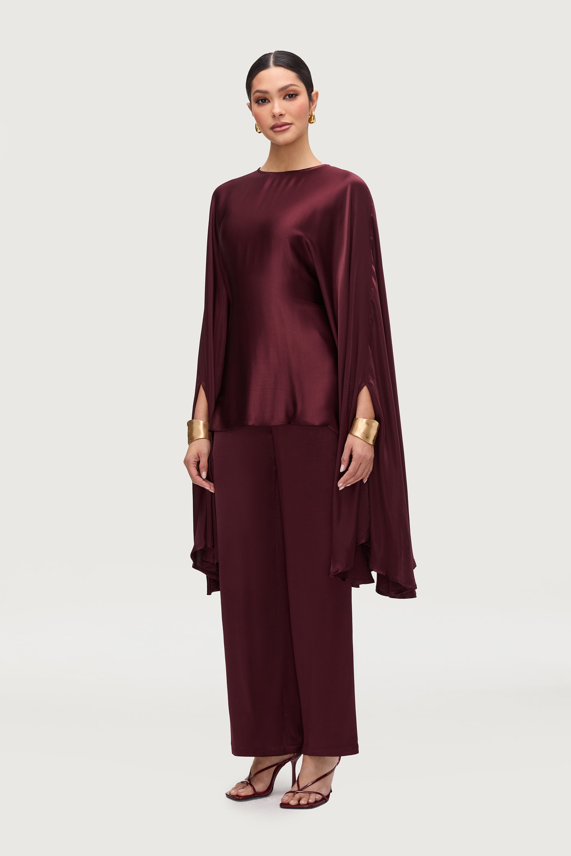 Razan Silk Inner Tie Top - Karaz Tops Veiled Collection 