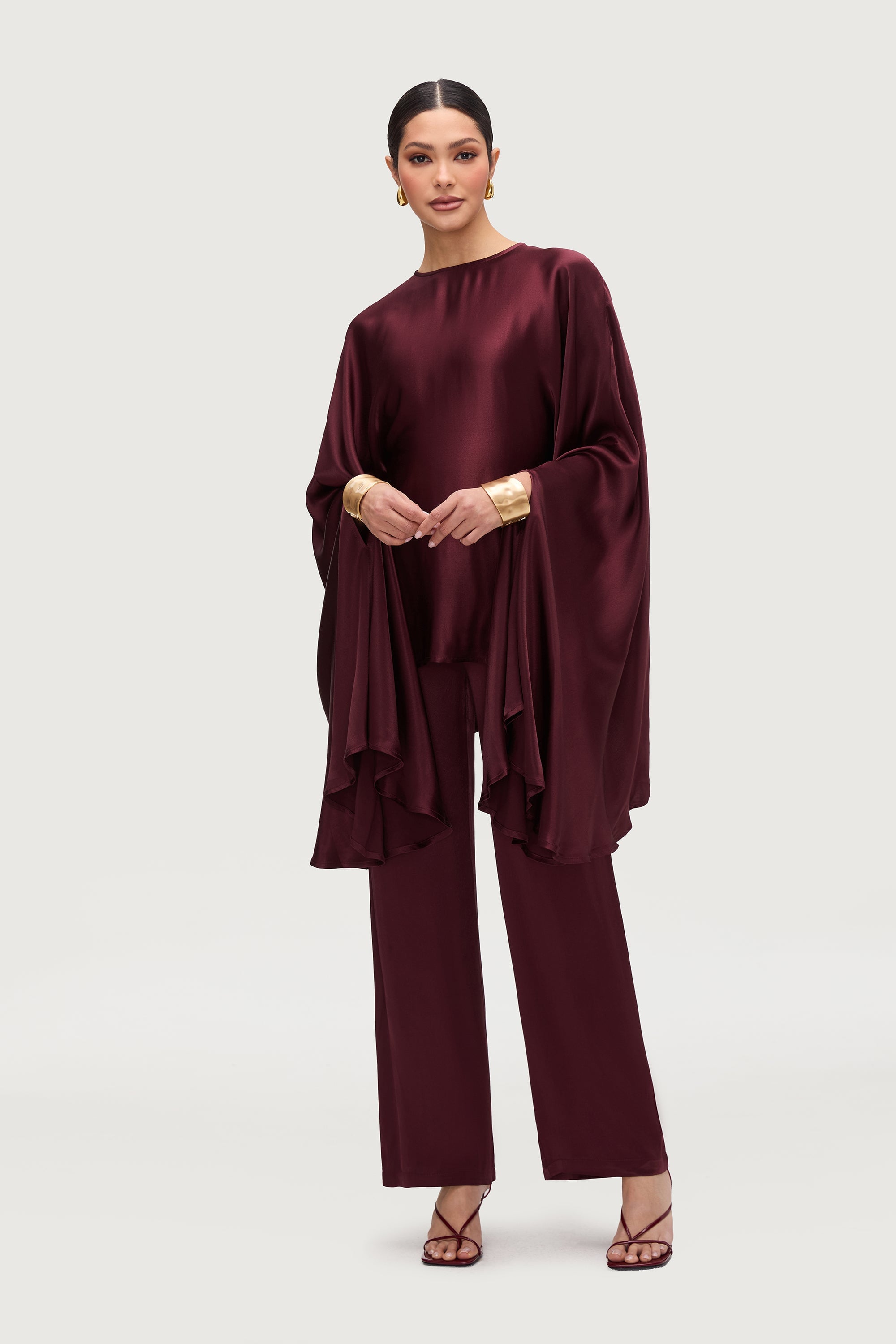 Razan Silk Inner Tie Top - Karaz Tops Veiled Collection 