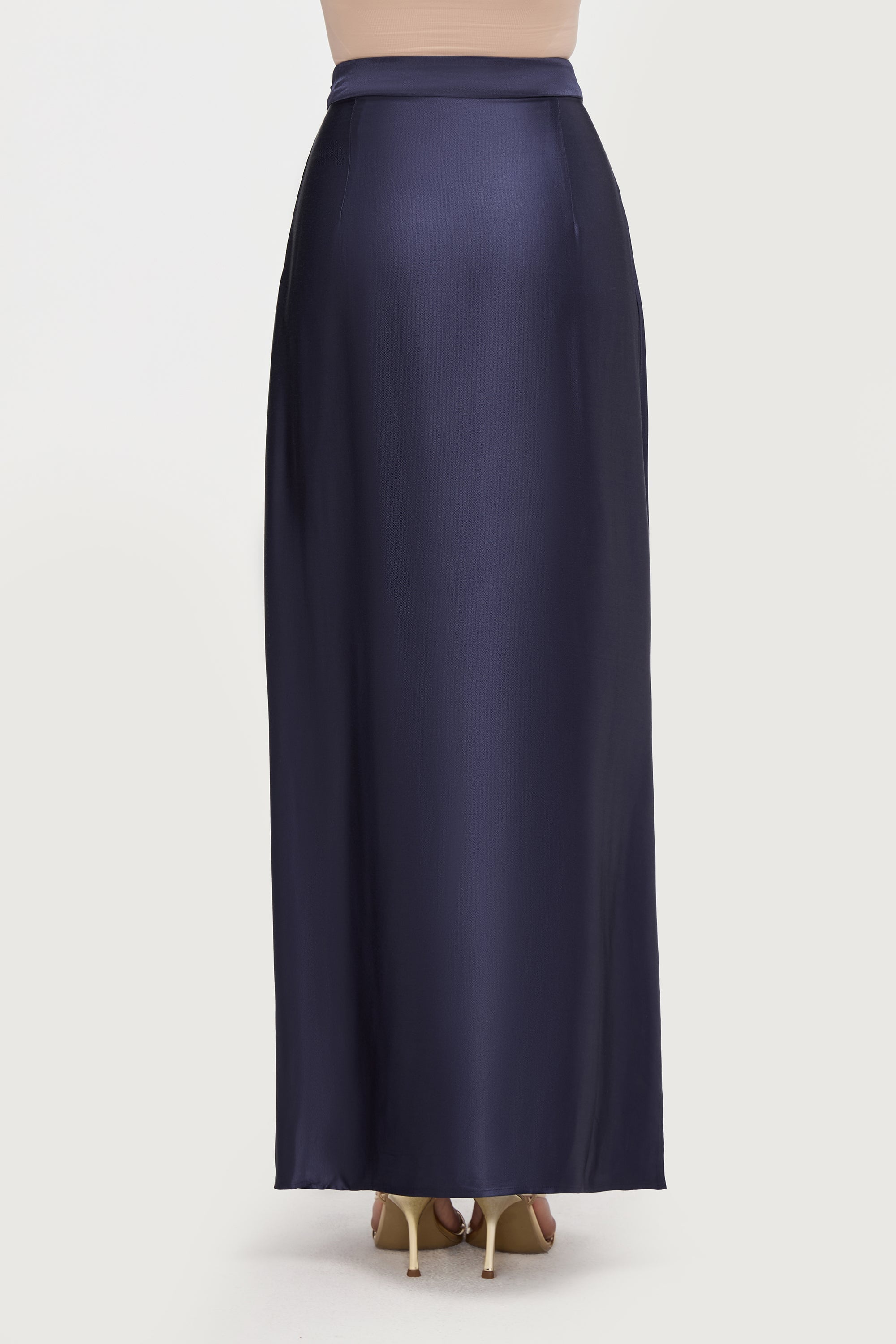 Razan Silk Maxi Skirt - Twilight Bottoms Veiled Collection 