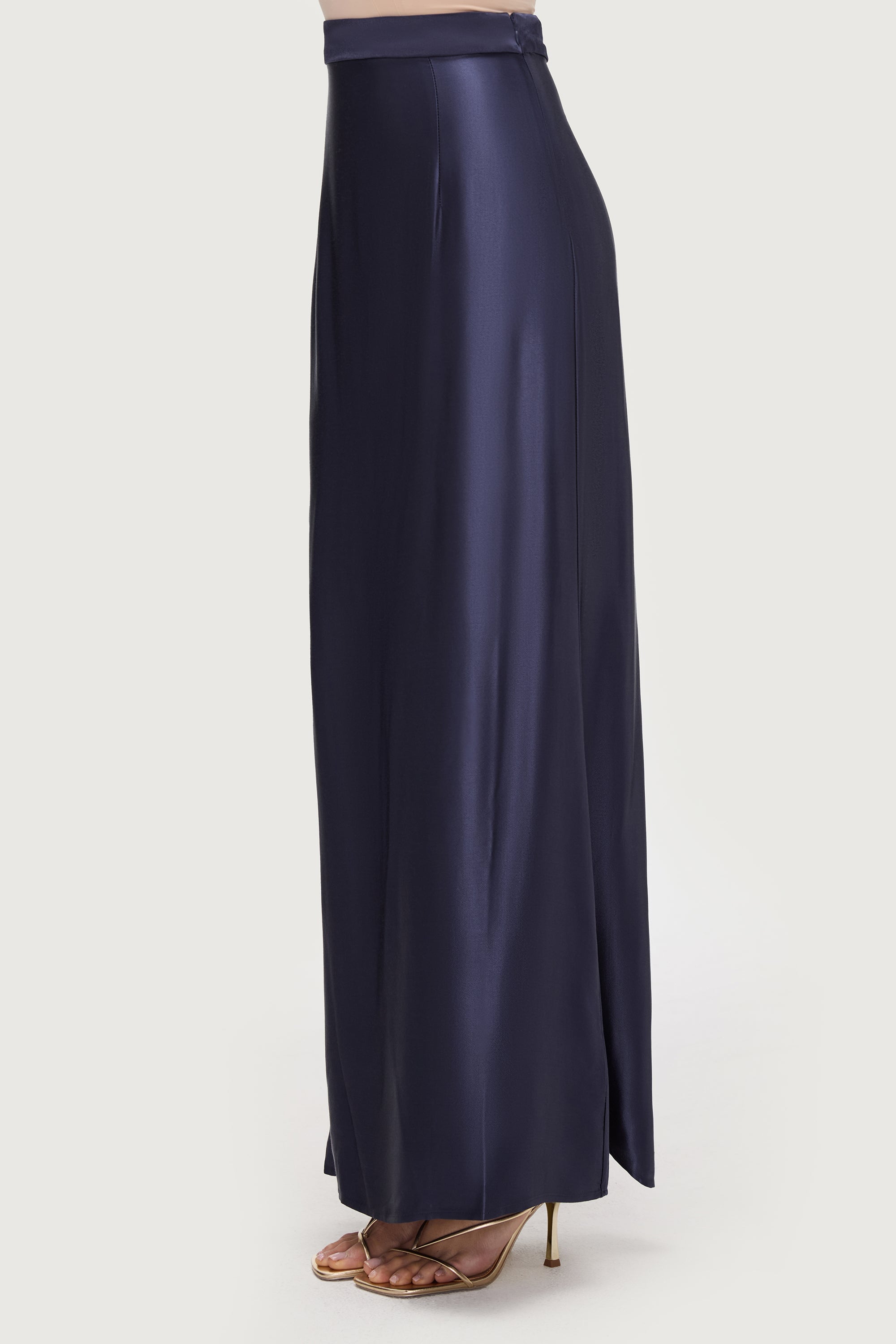 Razan Silk Maxi Skirt - Twilight Bottoms Veiled Collection 