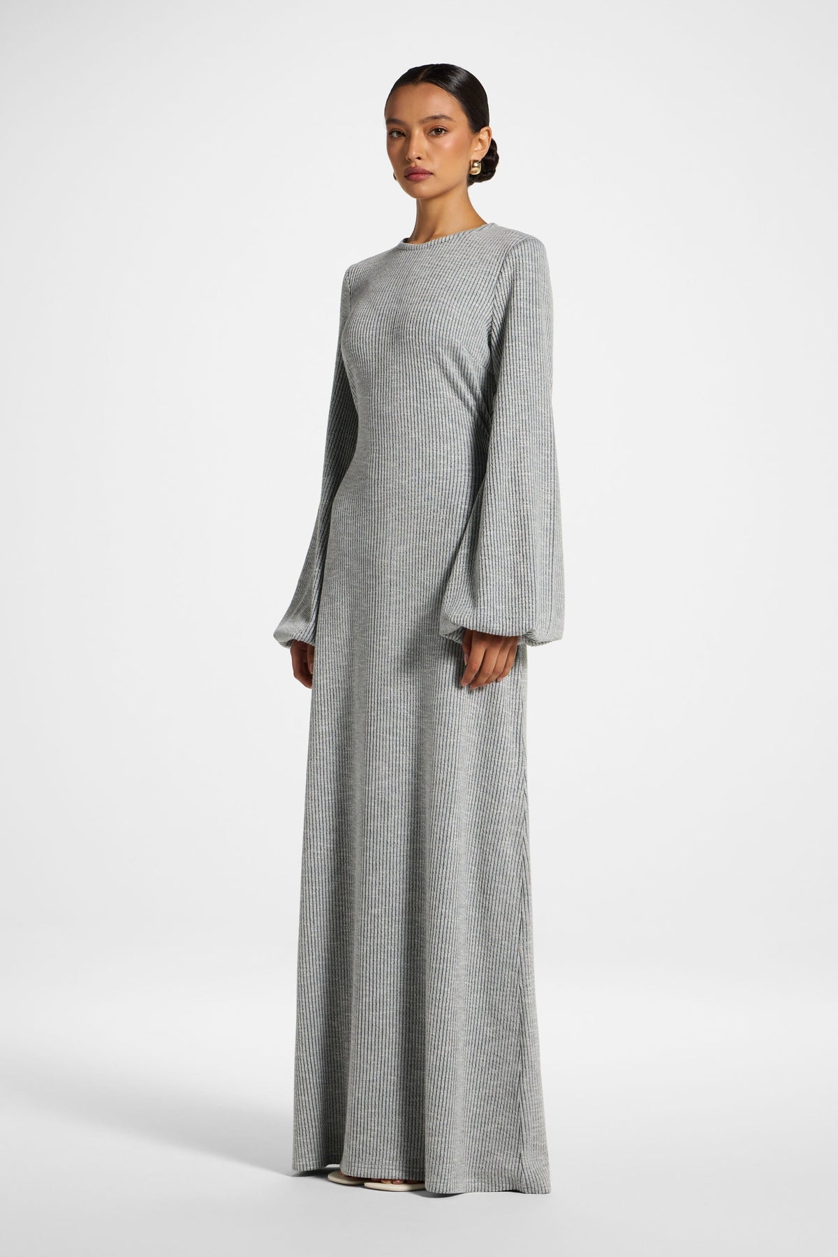 Rib Tie Back Maxi Dress - Dark Forest Dress Veiled 
