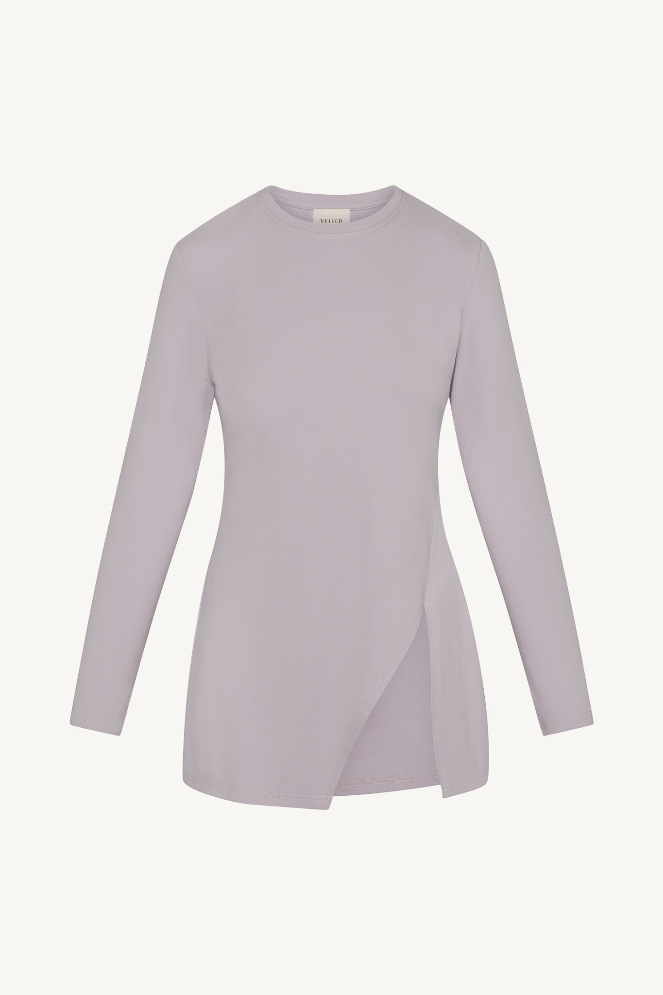 Ribbed Top & Pants Matching Set - Lilac Abayas Veiled 