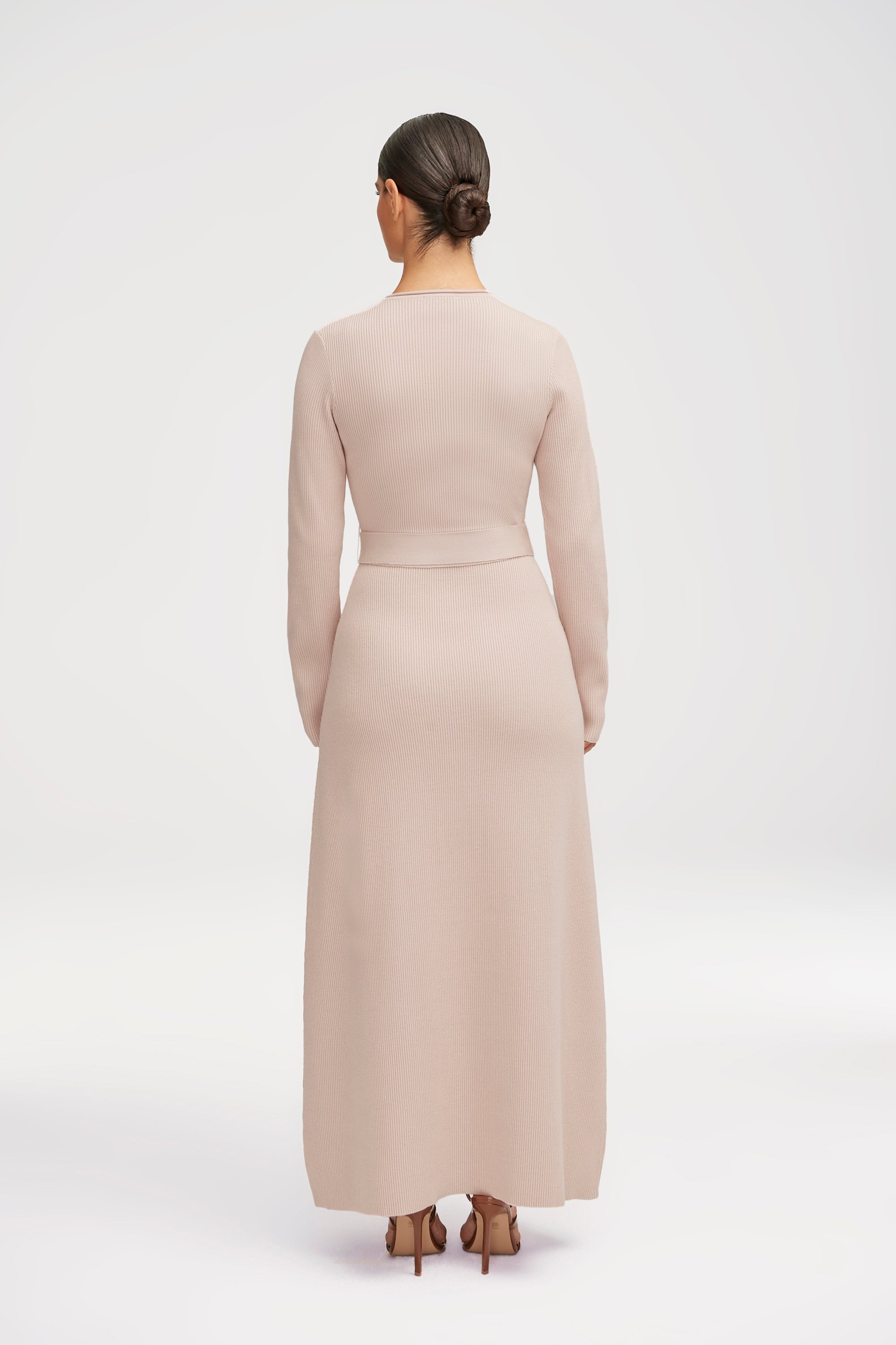 Belted Knitted Sweater hotsell Maxi Dress