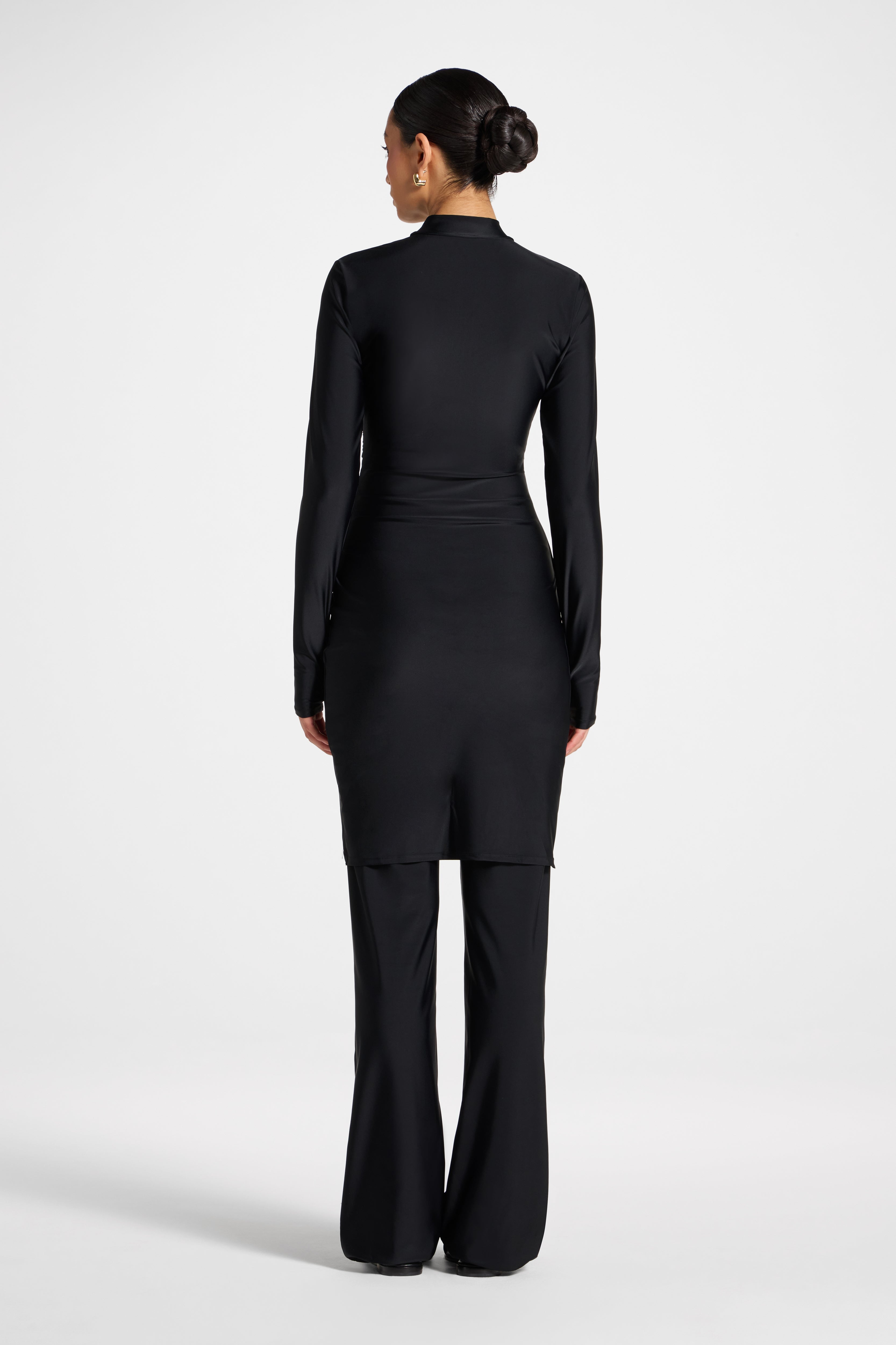 Rouched Swim Tunic - Black Swim Veiled 